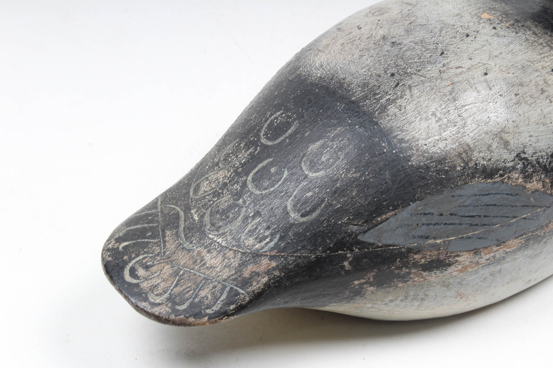 Vintage J.A. Fisher Signed Duck Decoy