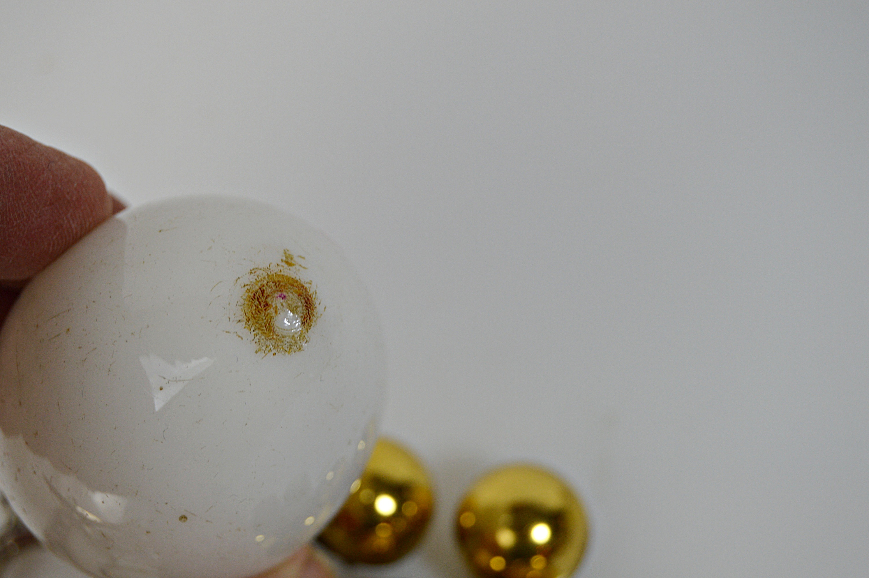 Vintage Sewing Collectibles with Glass Darning Egg, Sterling Thimbles, Scissors