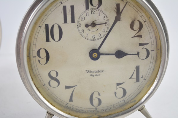 Vintage Westclox "Big Ben" and Ansonia Alarm Clocks