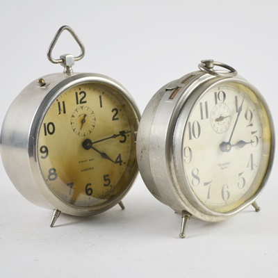 Vintage Westclox "Big Ben" and Ansonia Alarm Clocks