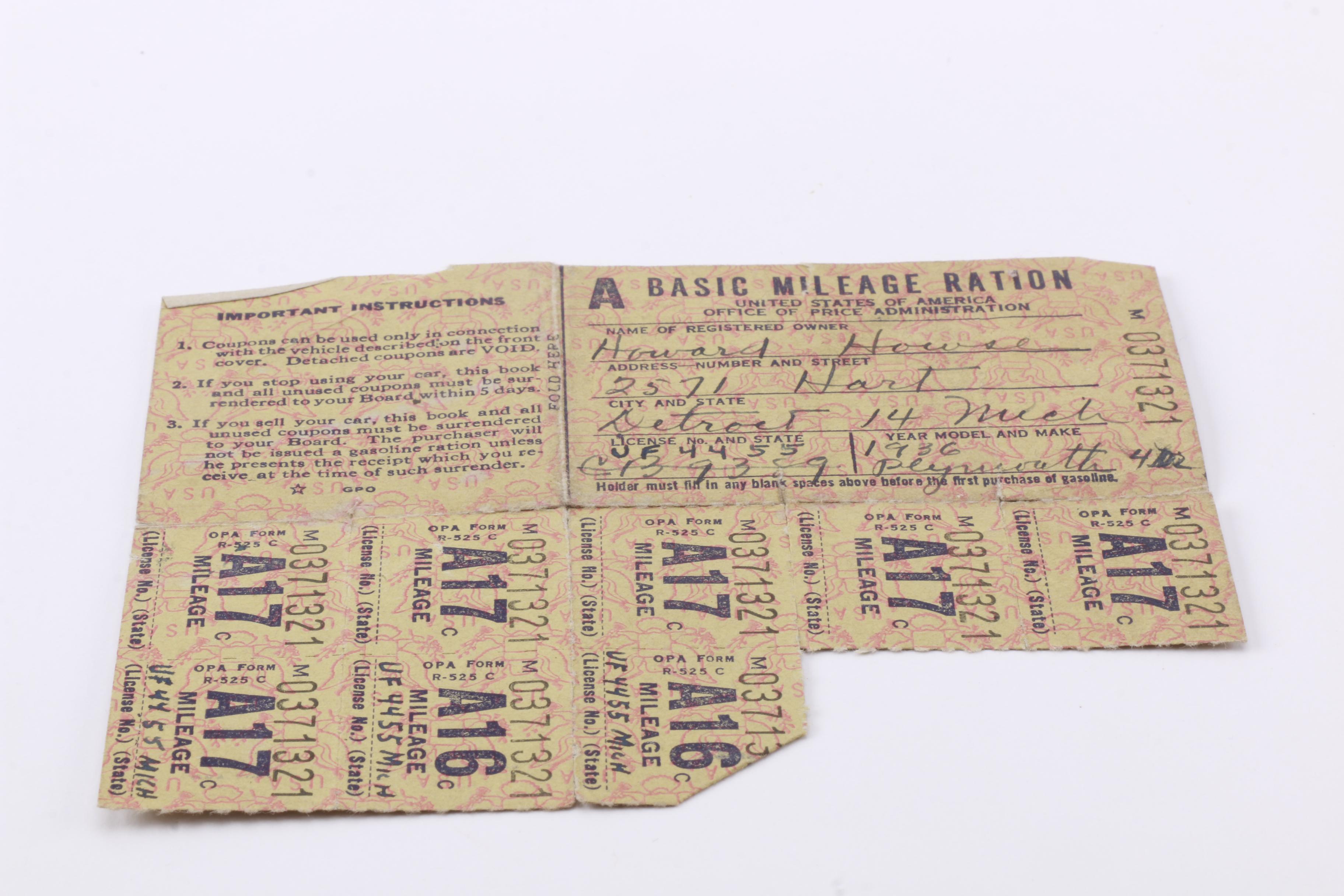 World War II Era Paper and Ephemera Assortment