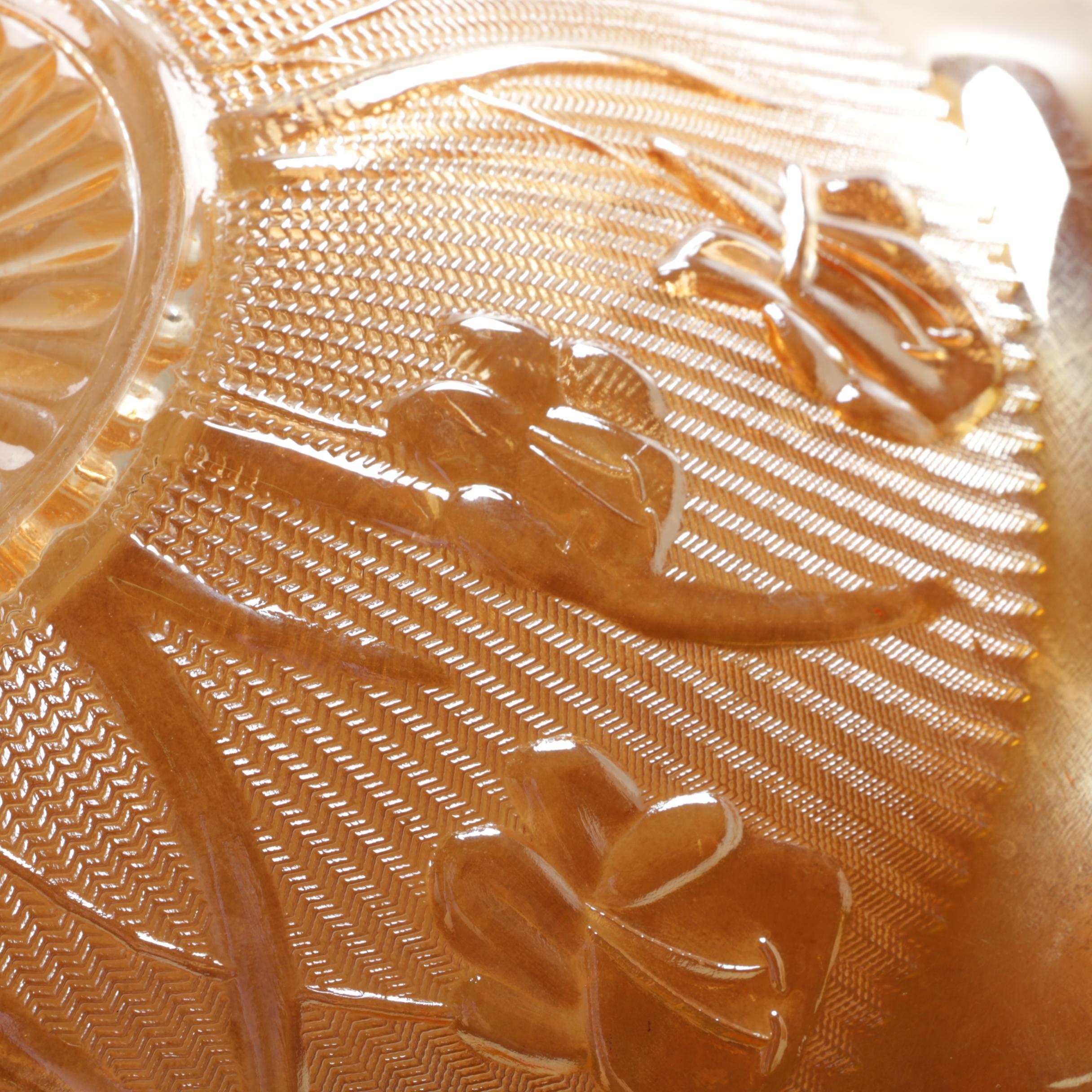 Vintage Colored Pressed Glass Bowls