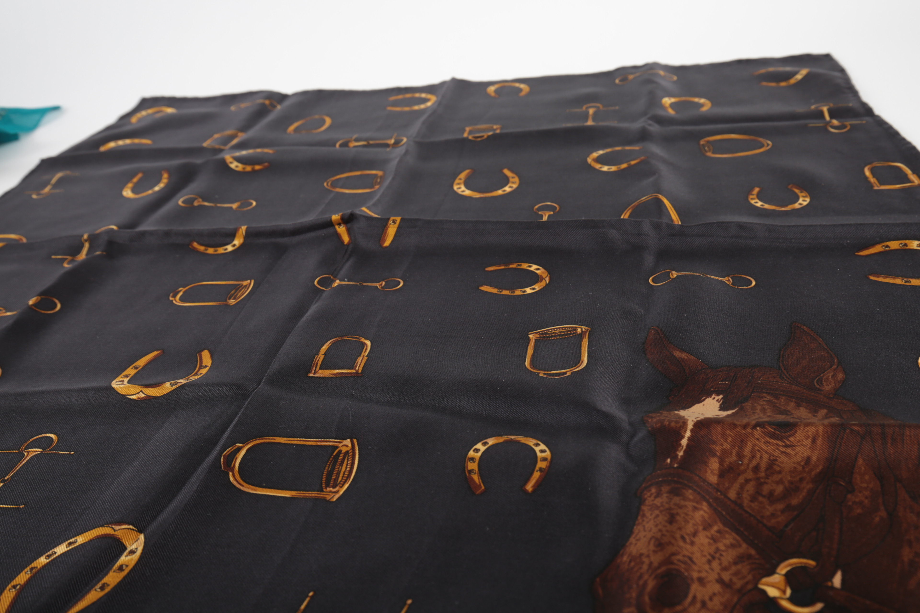 Scarves and Gold-Tone Slides Featuring Ralph Lauren