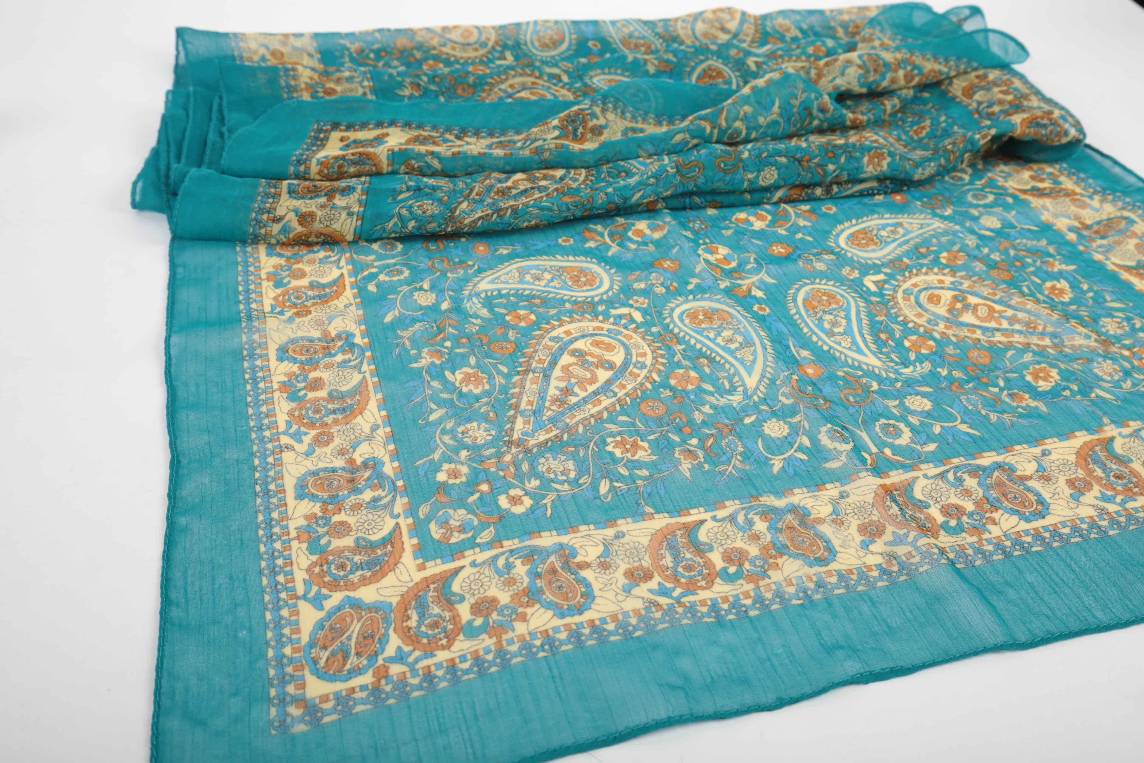 Scarves and Gold-Tone Slides Featuring Ralph Lauren