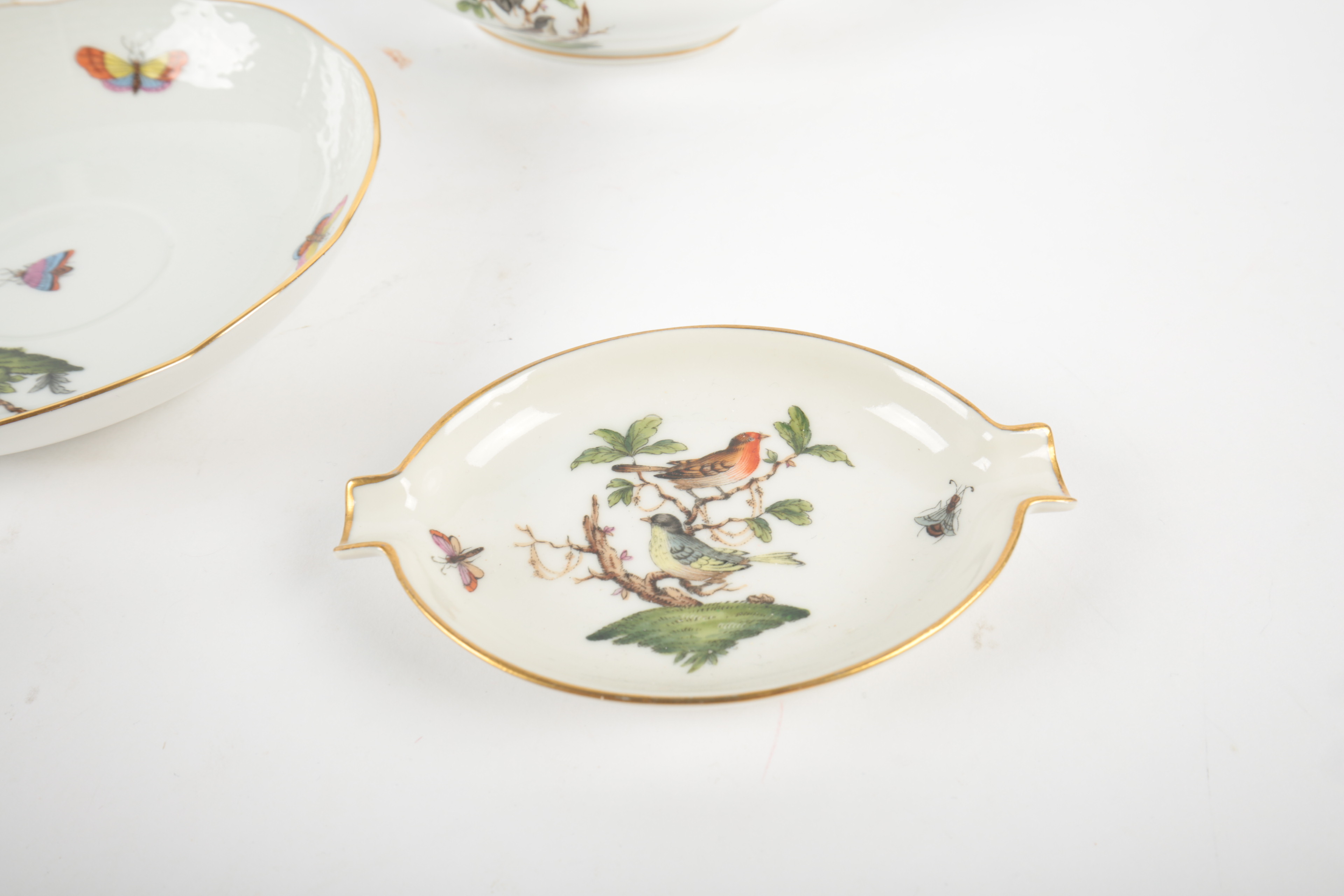 Herend "Rothschild Bird" Porcelain Dishes