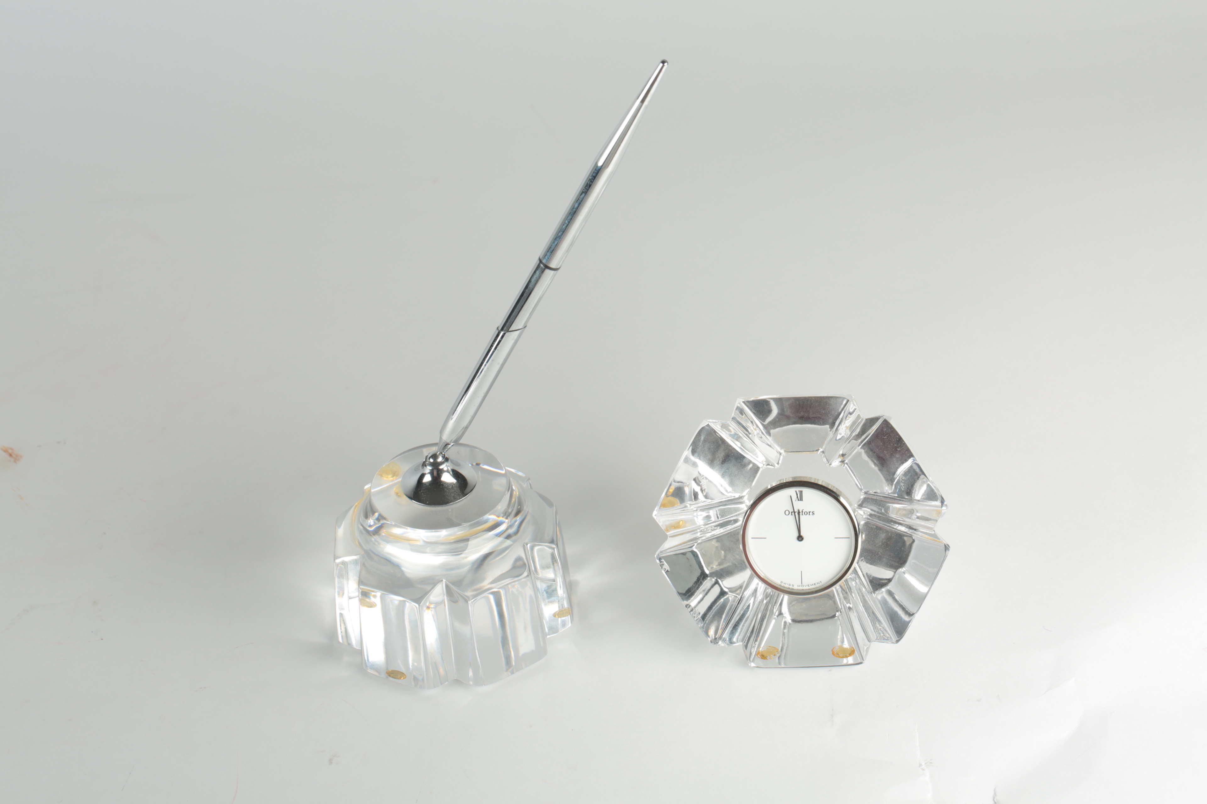 Orrefors Crystal Desk Accessories