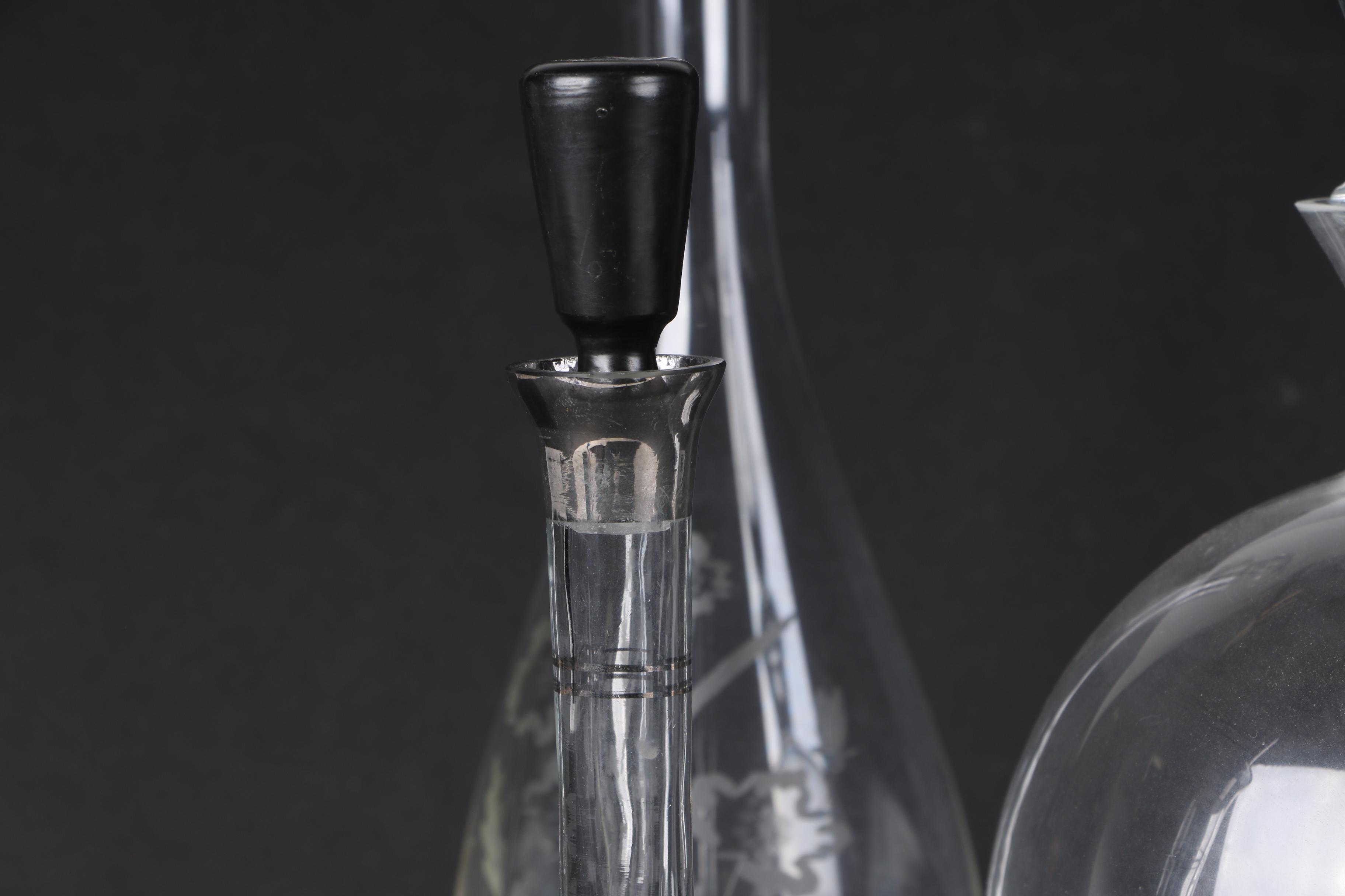 Mid Century Modern Glass Decanters