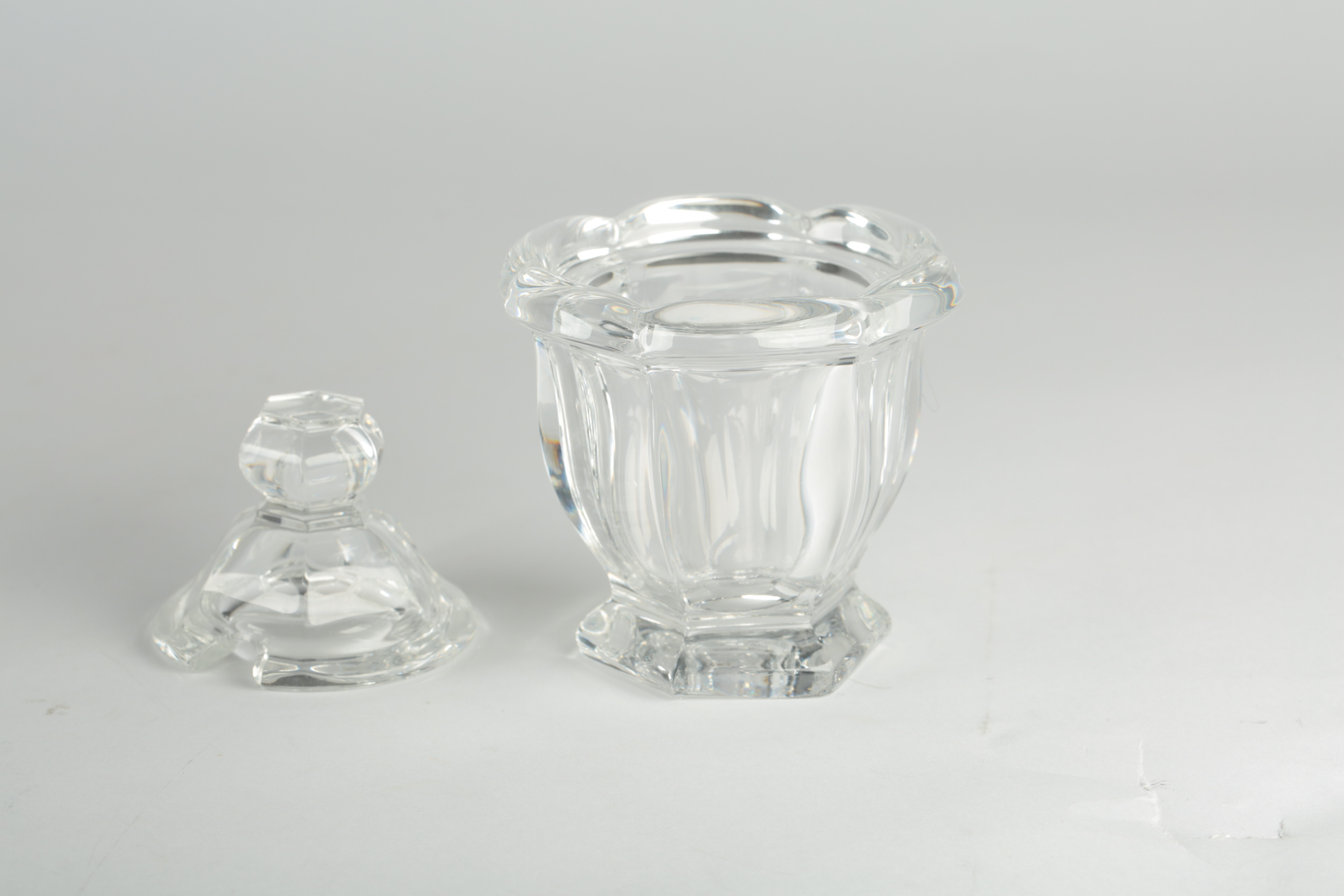 Baccarat "Missouri" Crystal Mustard Jar