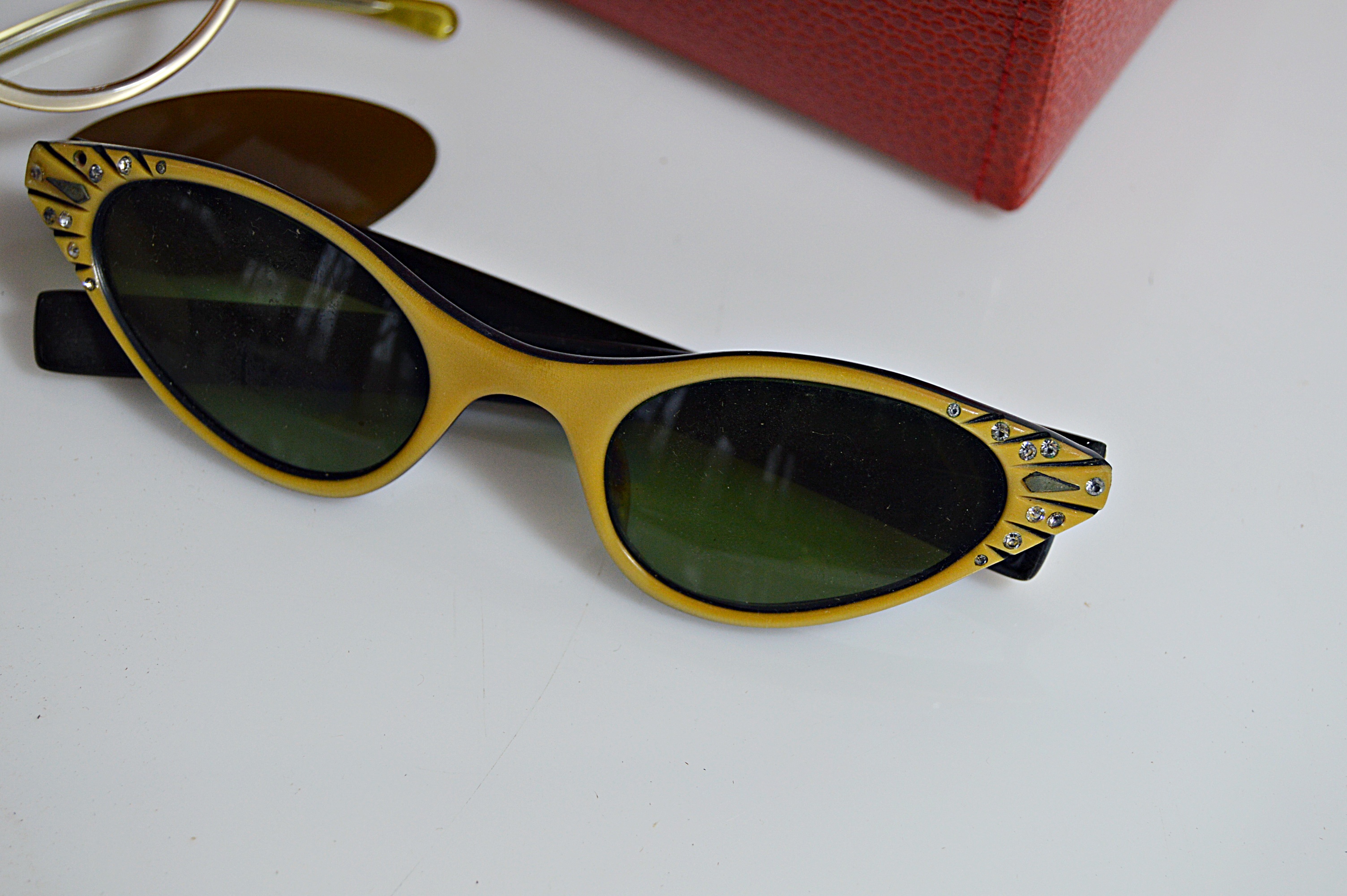 Vintage Cat Eyes Glasses and Sir Rondo's Case