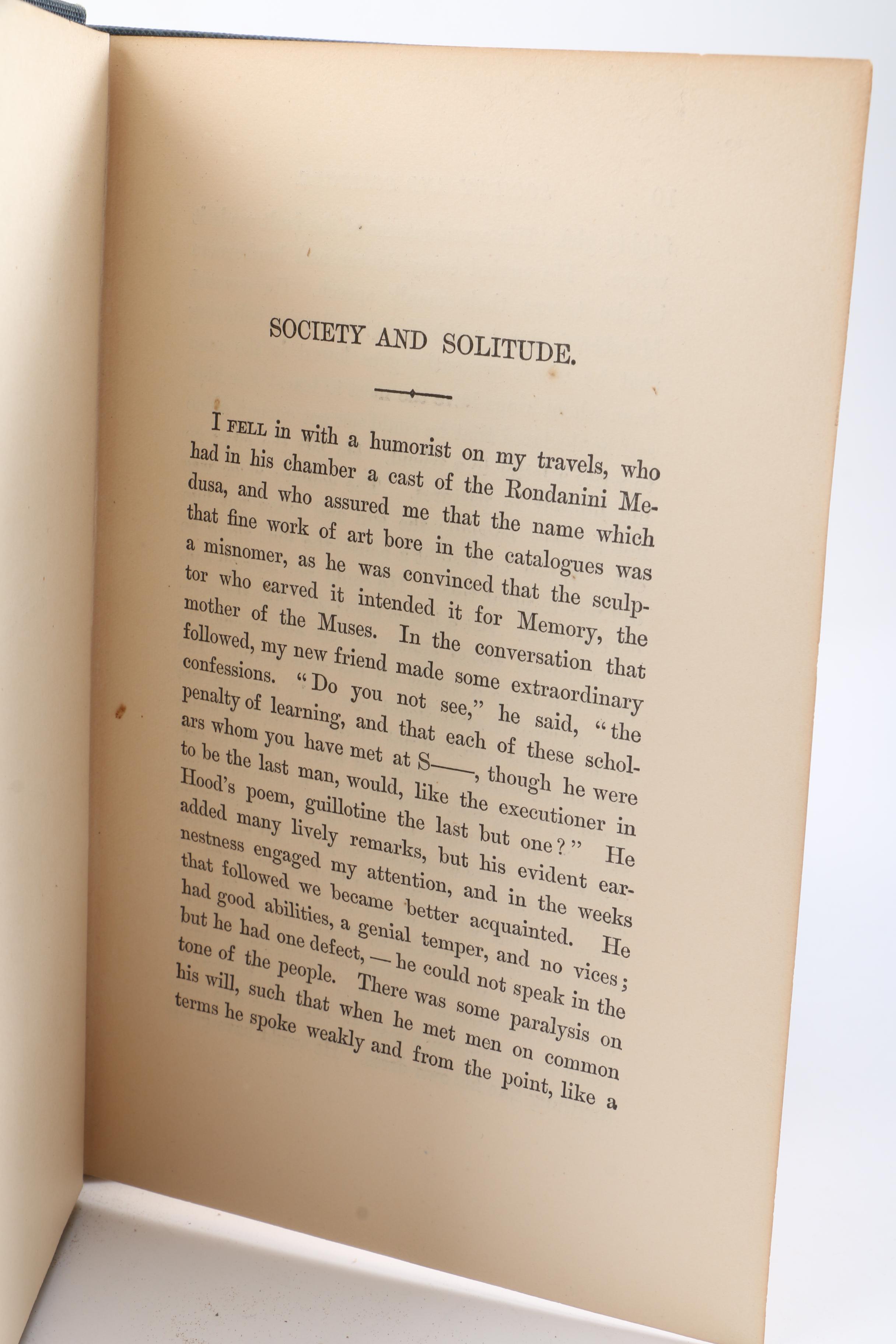 1870s Multi-Volume Set by Ralph Waldo Emerson