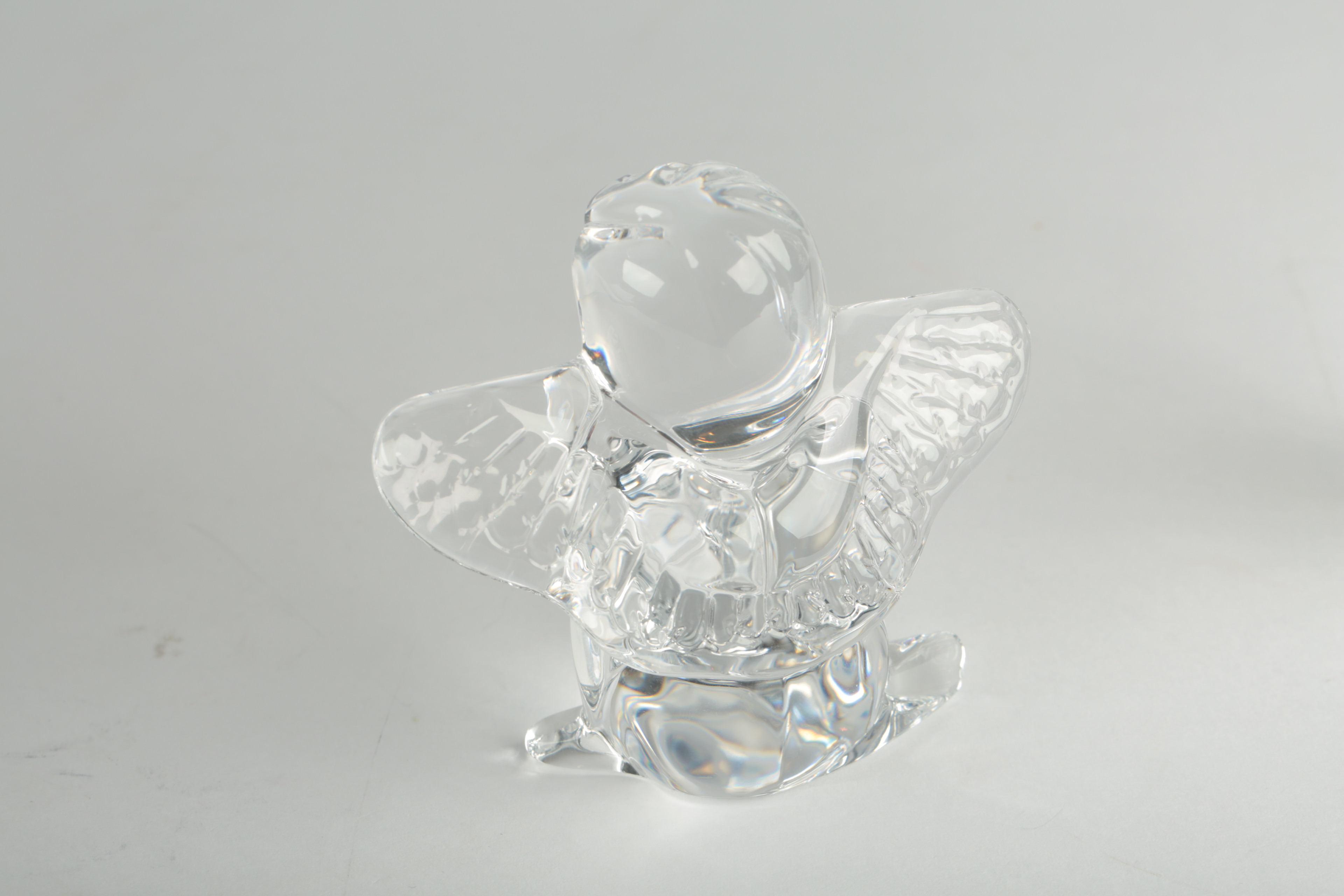 Baccarat Clear Crystal Cherub Figurines