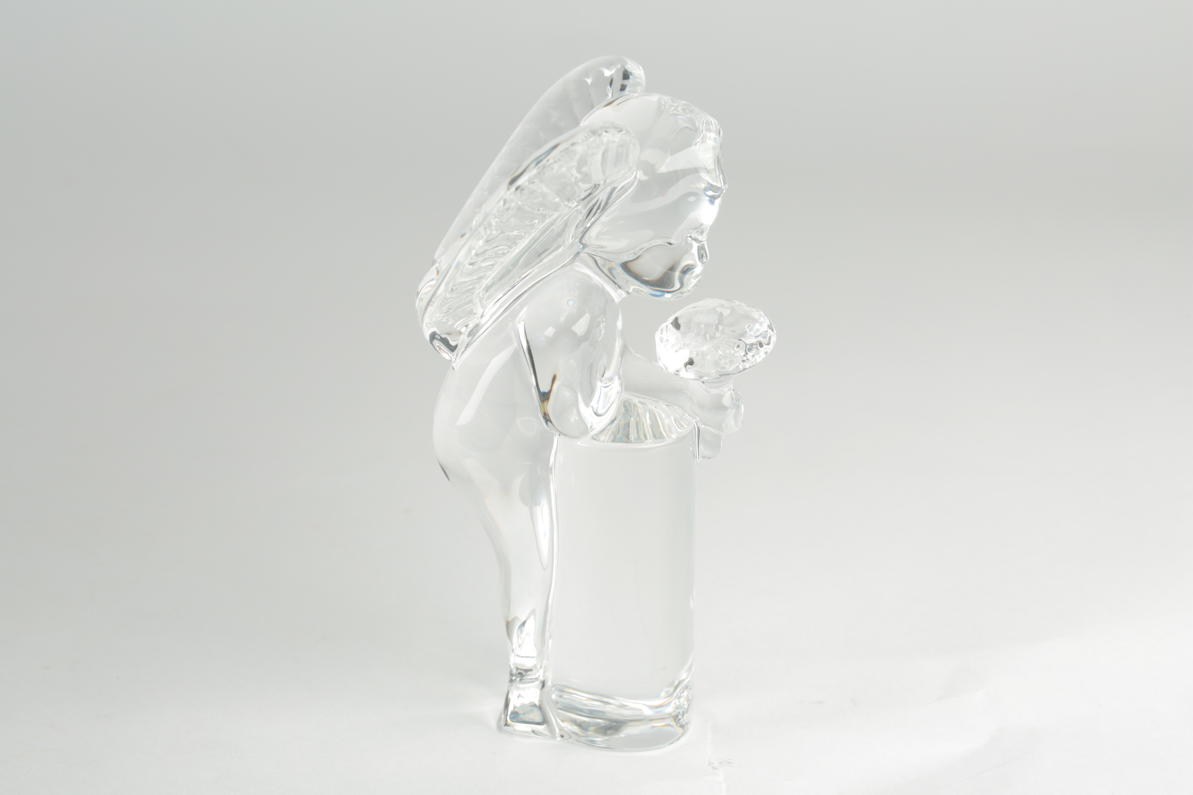 Baccarat Clear Crystal Cherub Figurines