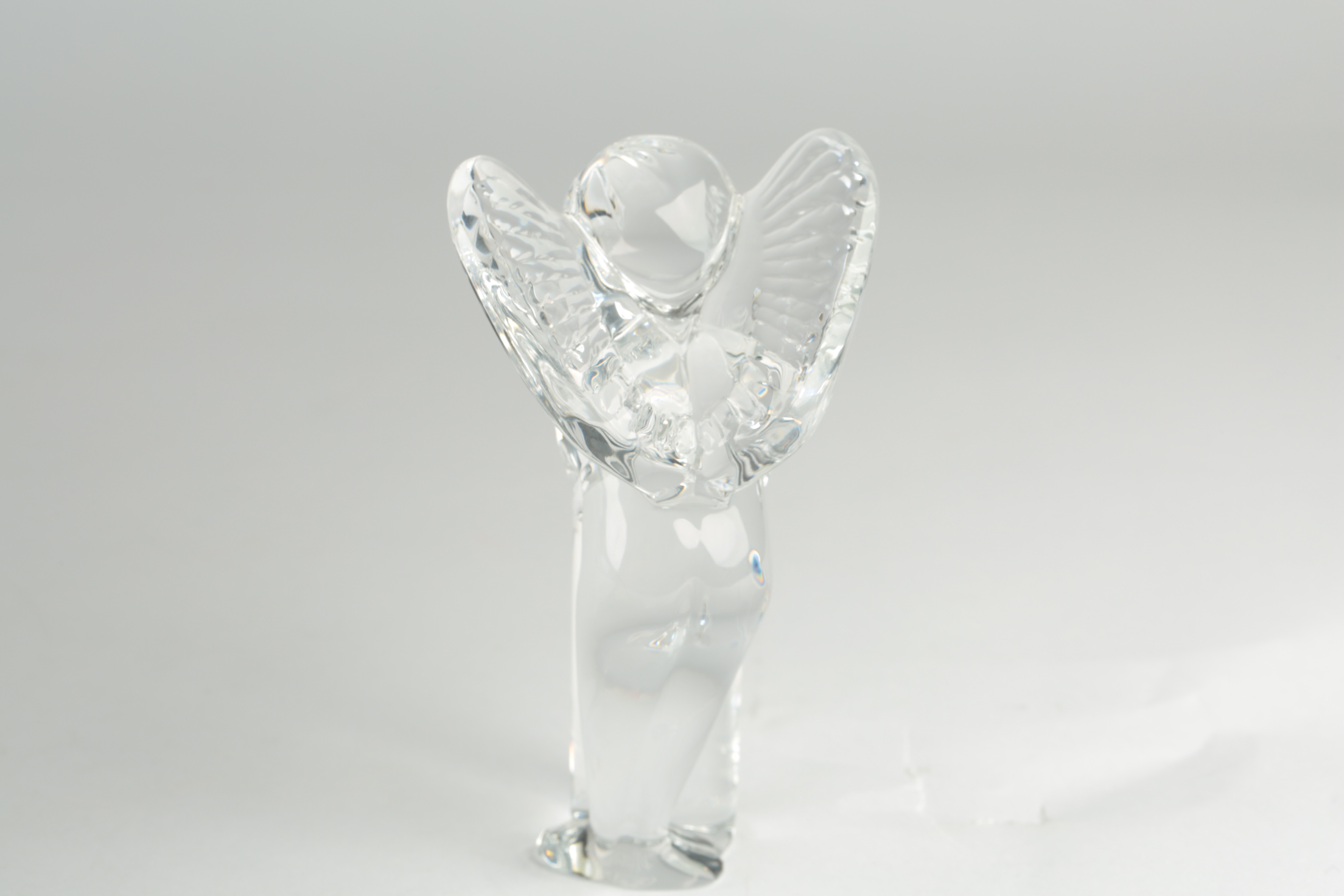 Baccarat Clear Crystal Cherub Figurines