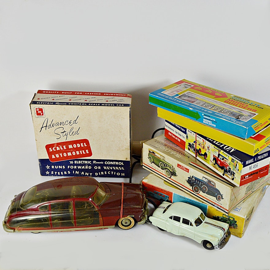 Vintage AMT Remote Control Car, See-Thru Hudson Scale Model Auto and Model Kits