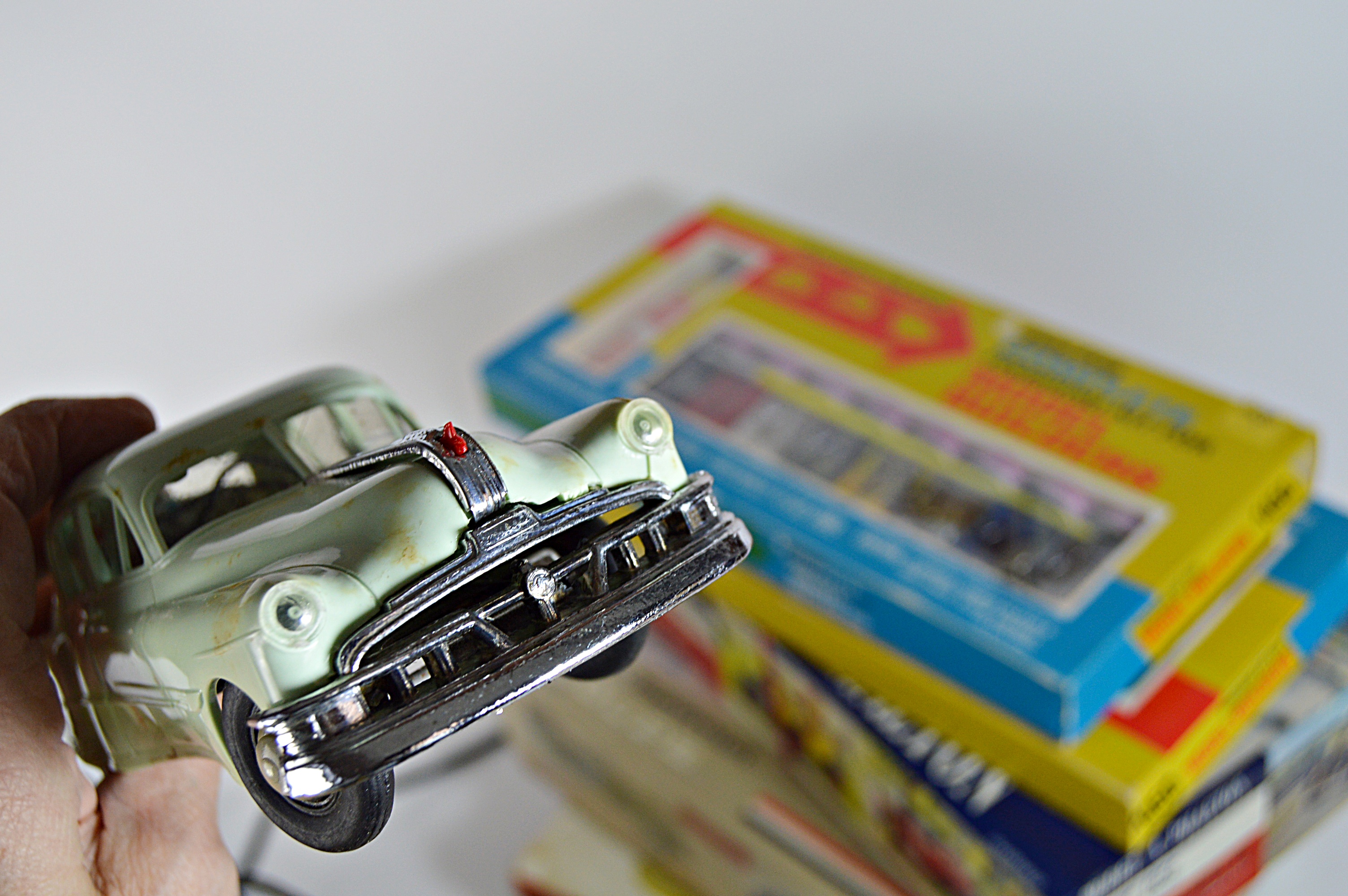 Vintage AMT Remote Control Car, See-Thru Hudson Scale Model Auto and Model Kits