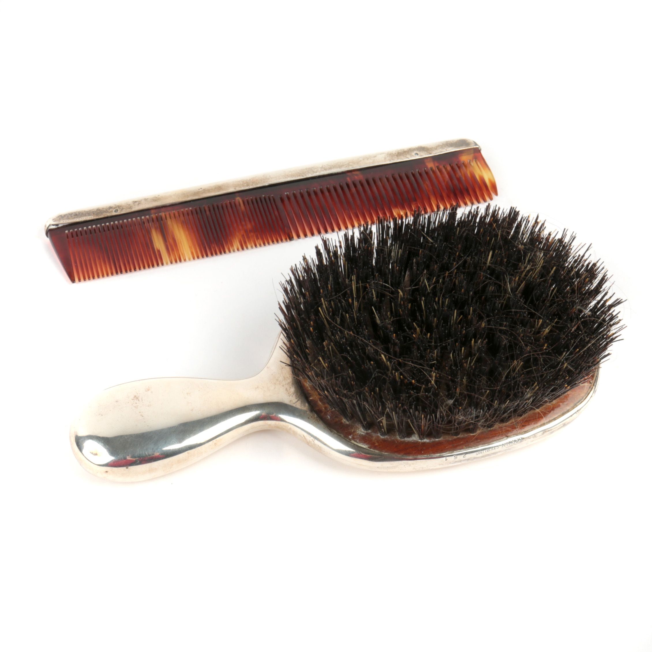 Gorham Sterling Silver Hairbrush and Comb