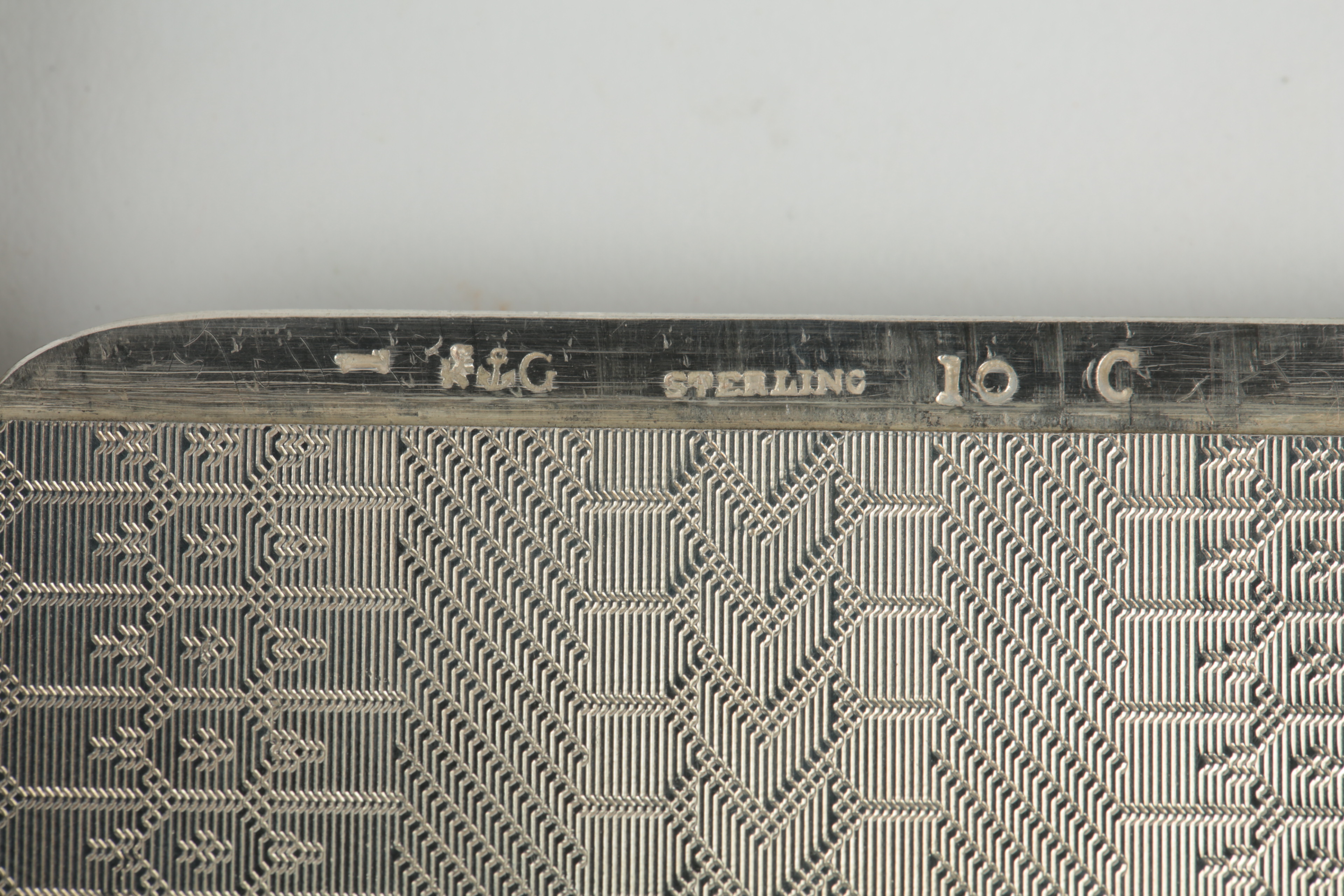 1906 Gorham Sterling Silver Card Holder and Silver Plate Card Holder