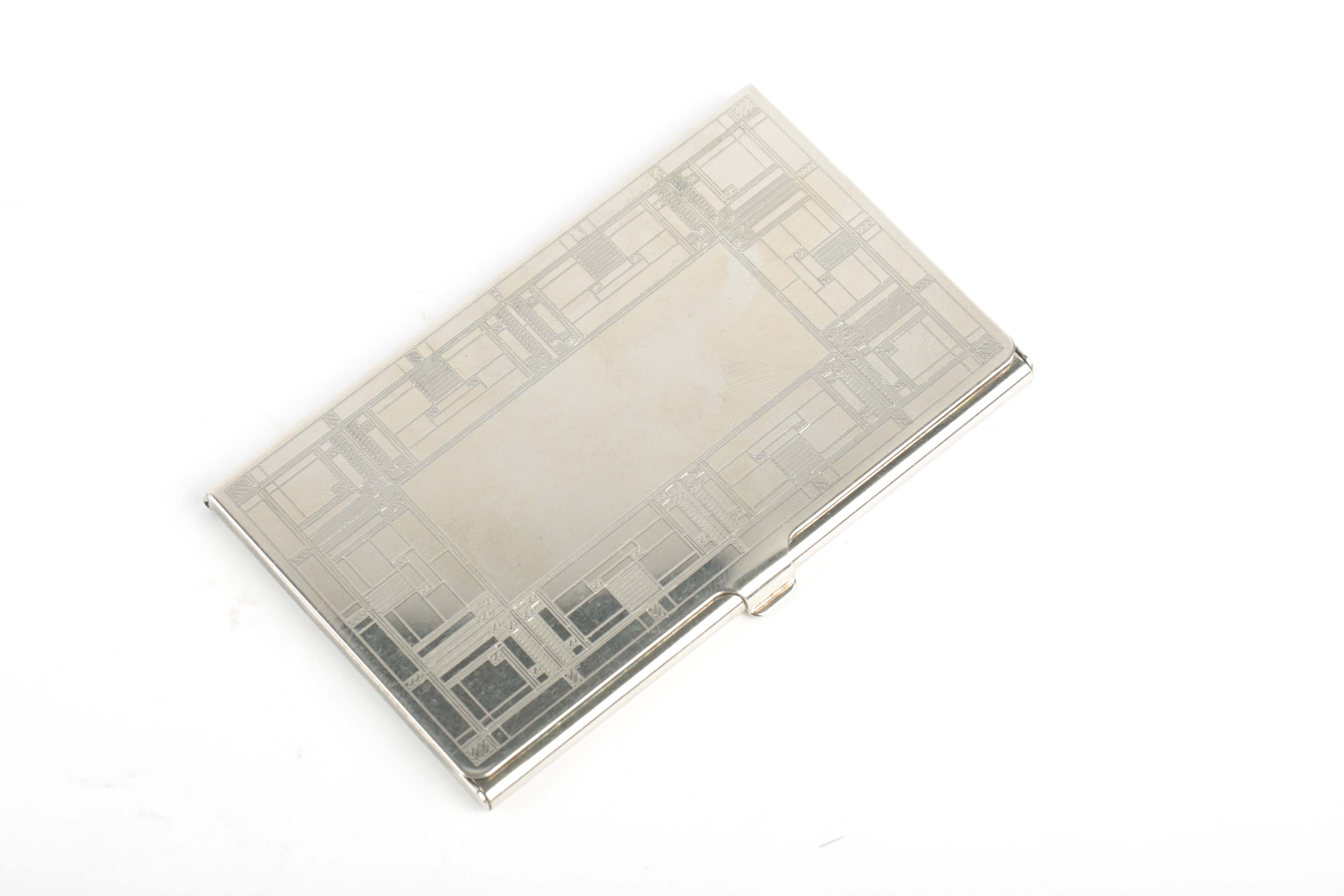 1906 Gorham Sterling Silver Card Holder and Silver Plate Card Holder