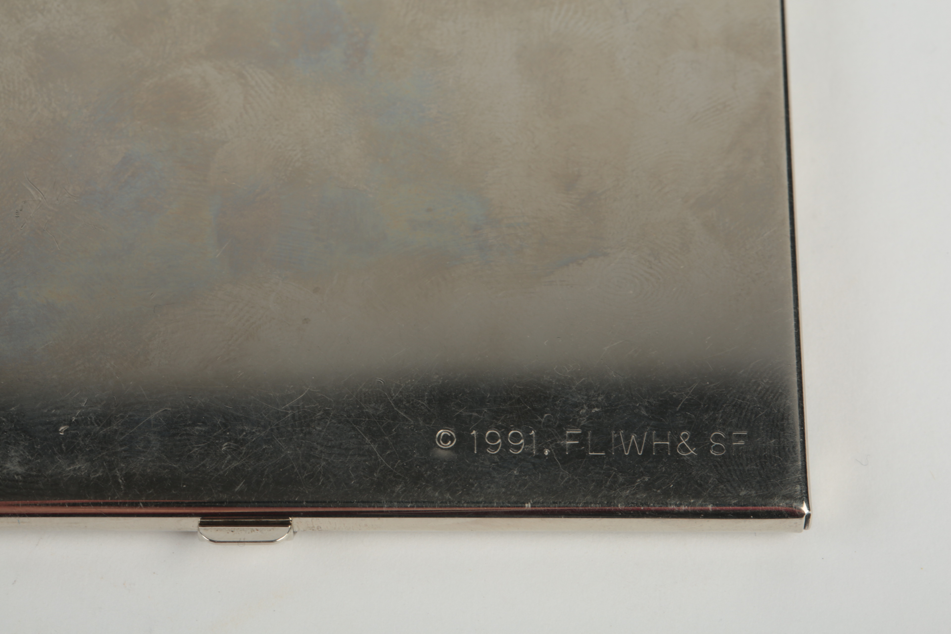 1906 Gorham Sterling Silver Card Holder and Silver Plate Card Holder