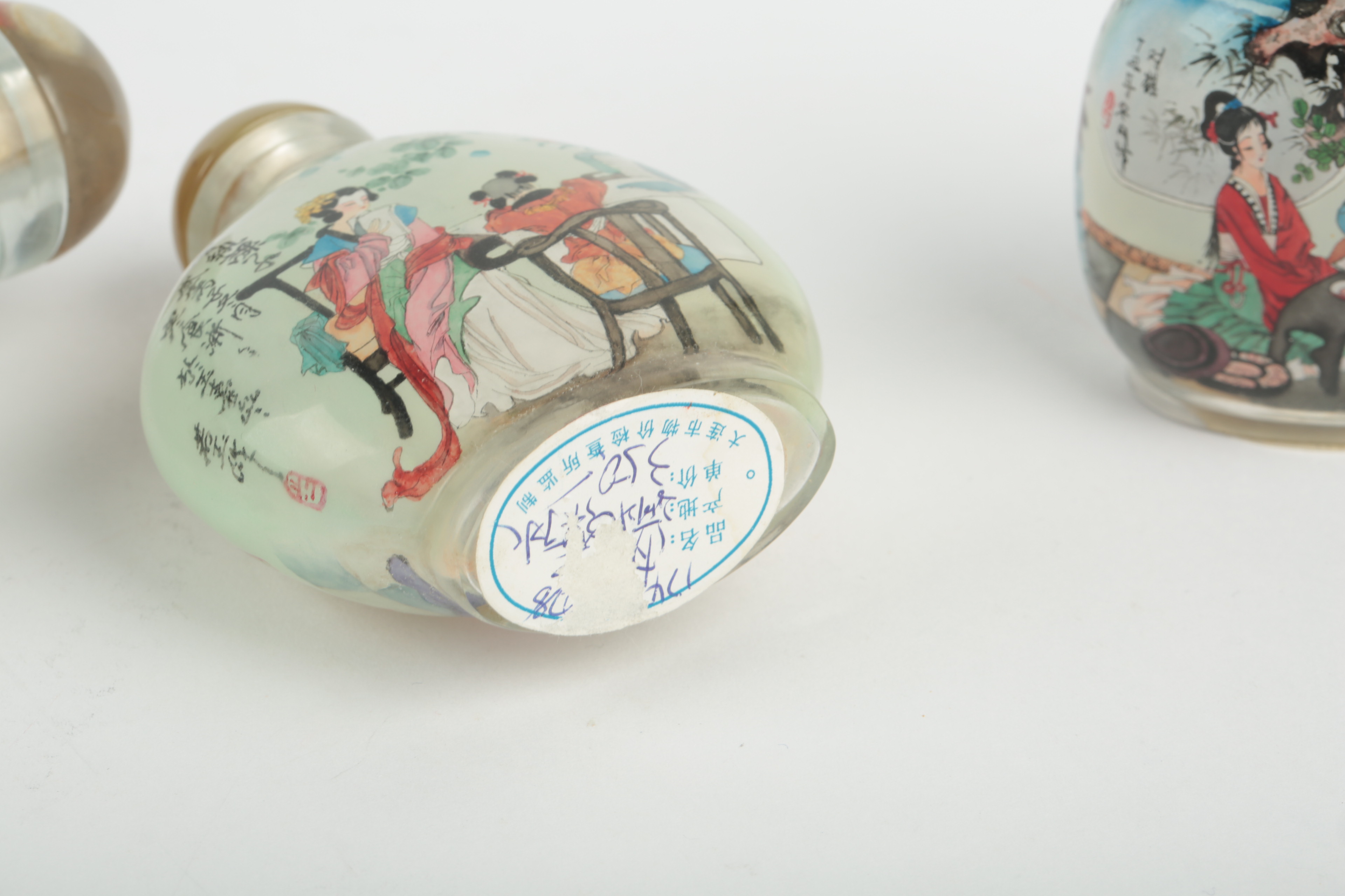 Collection of East Asian Hand-Painted Snuff Bottles