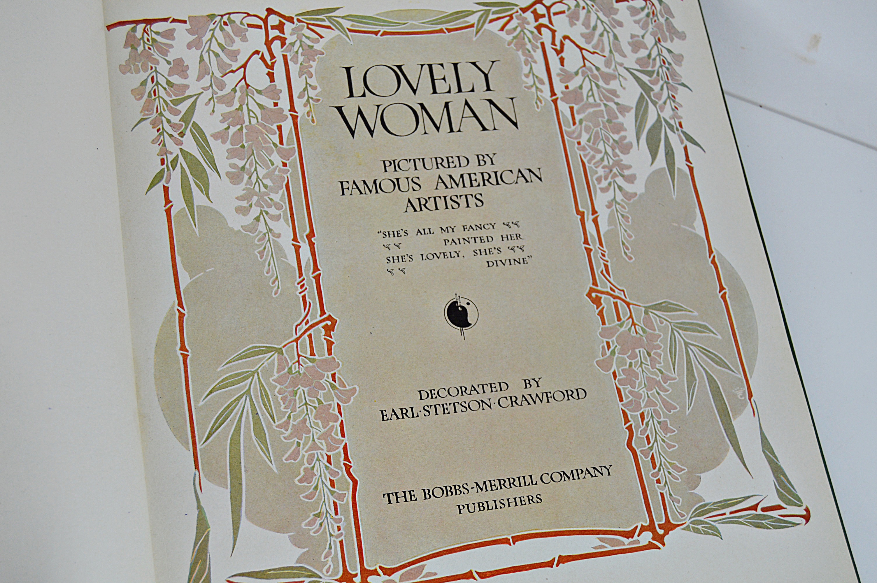 1906 Post Card Album and "Lovely Woman", Plus W.S. Heal Leather Postcards