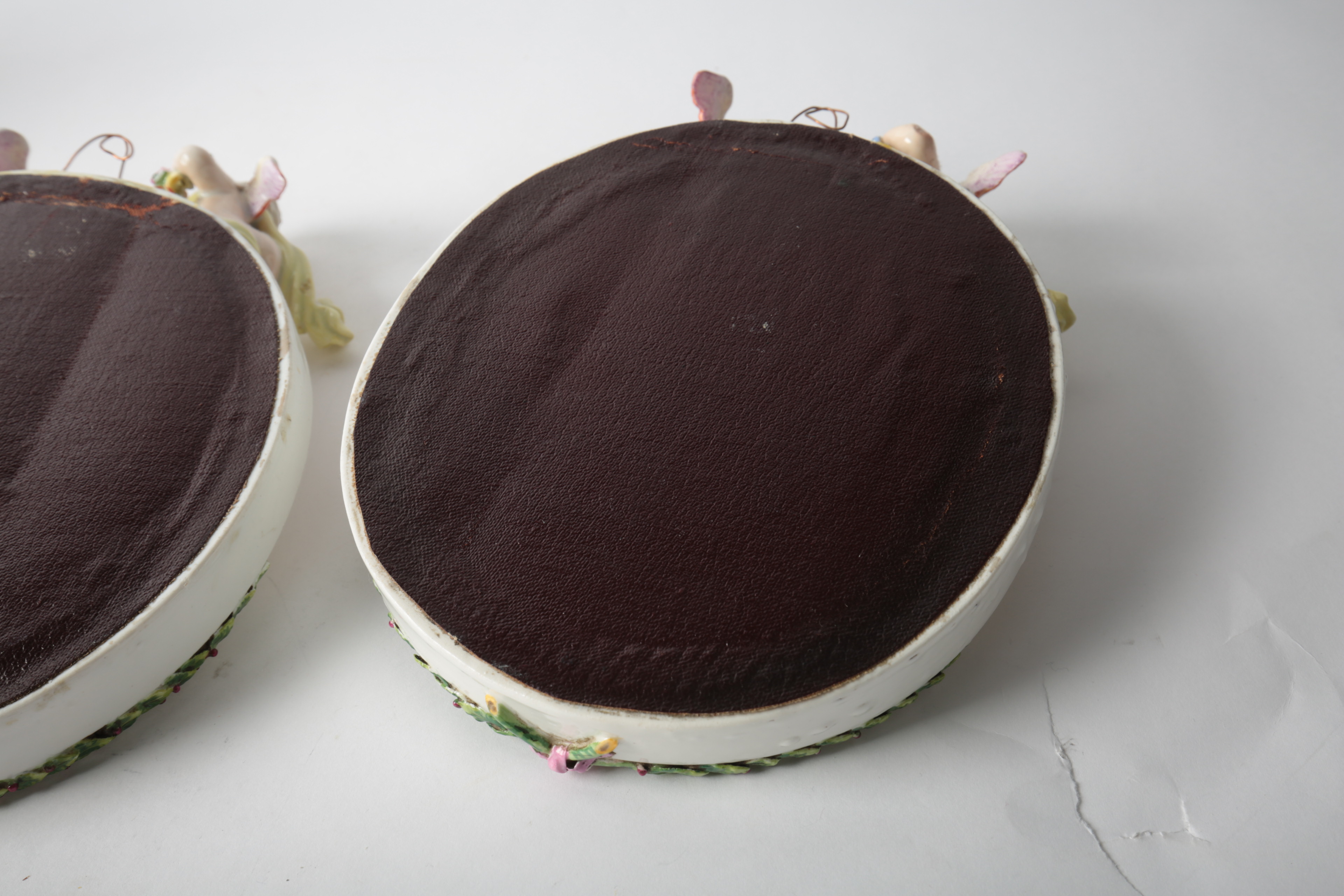 Pair of Porcelain Mirrors with Puti Motif