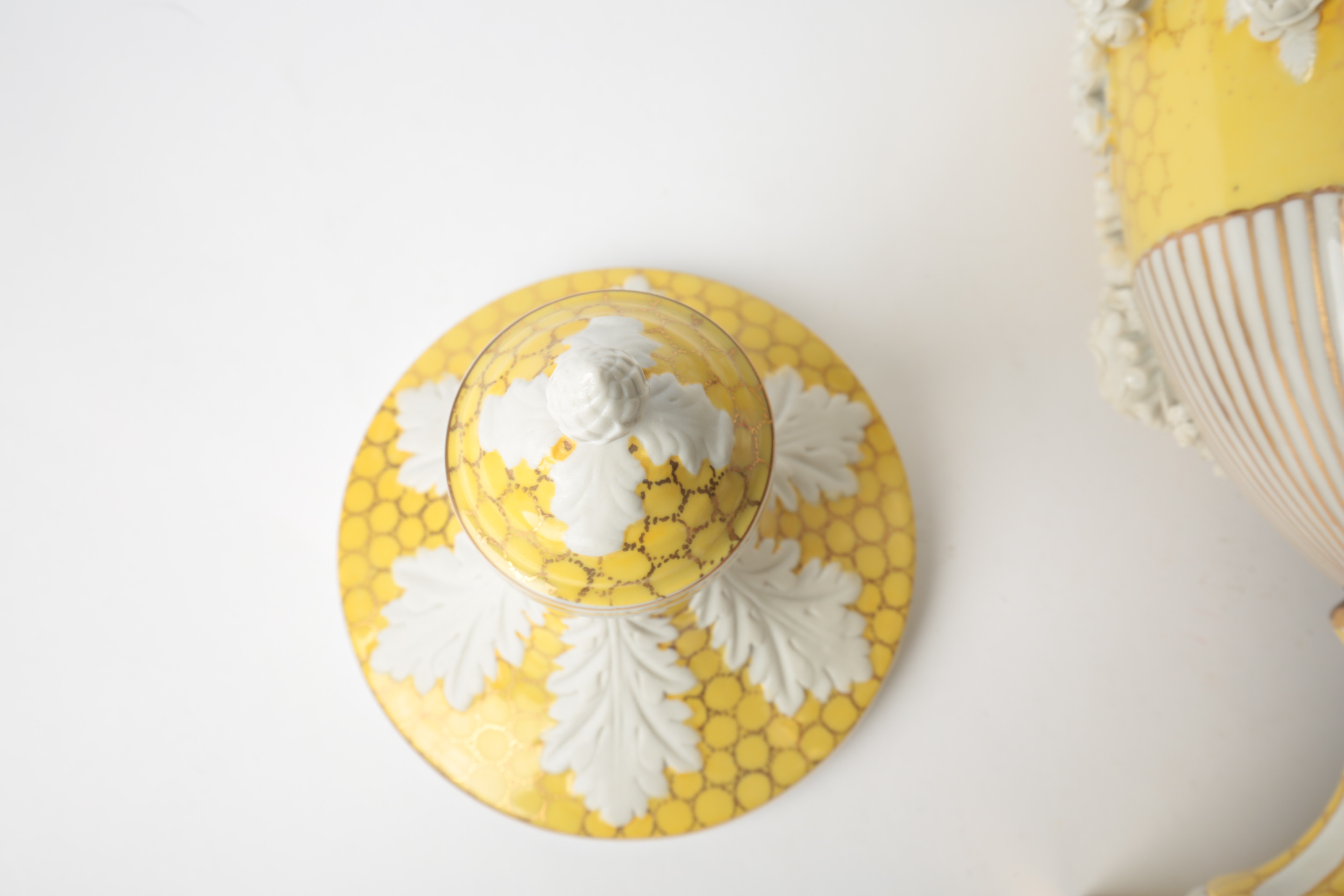 Pair of Carl Thieme Saxonian Porcelain Factory Urns