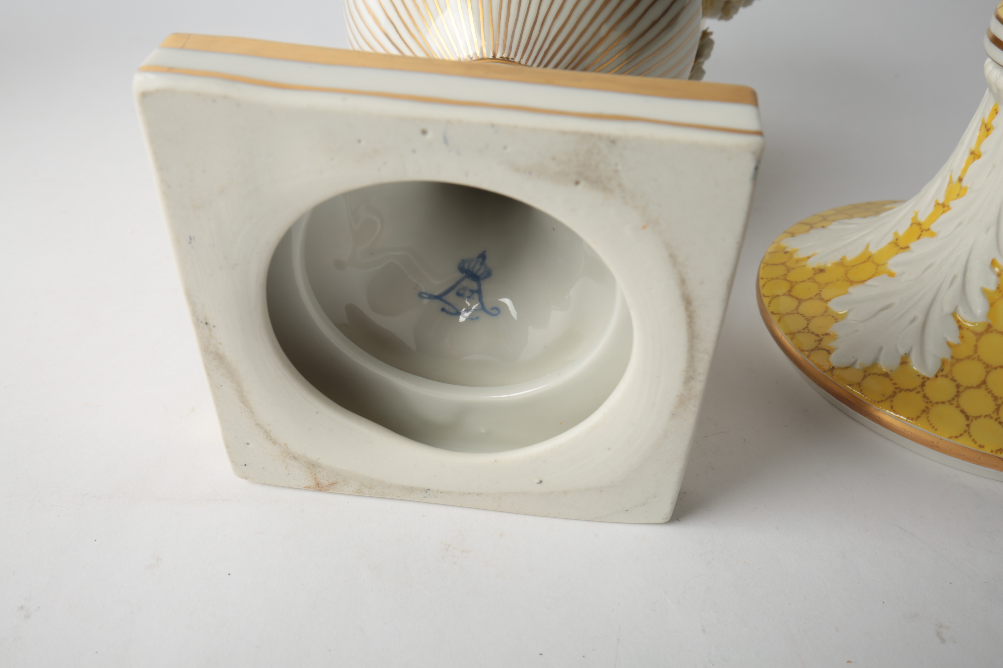 Pair of Carl Thieme Saxonian Porcelain Factory Urns