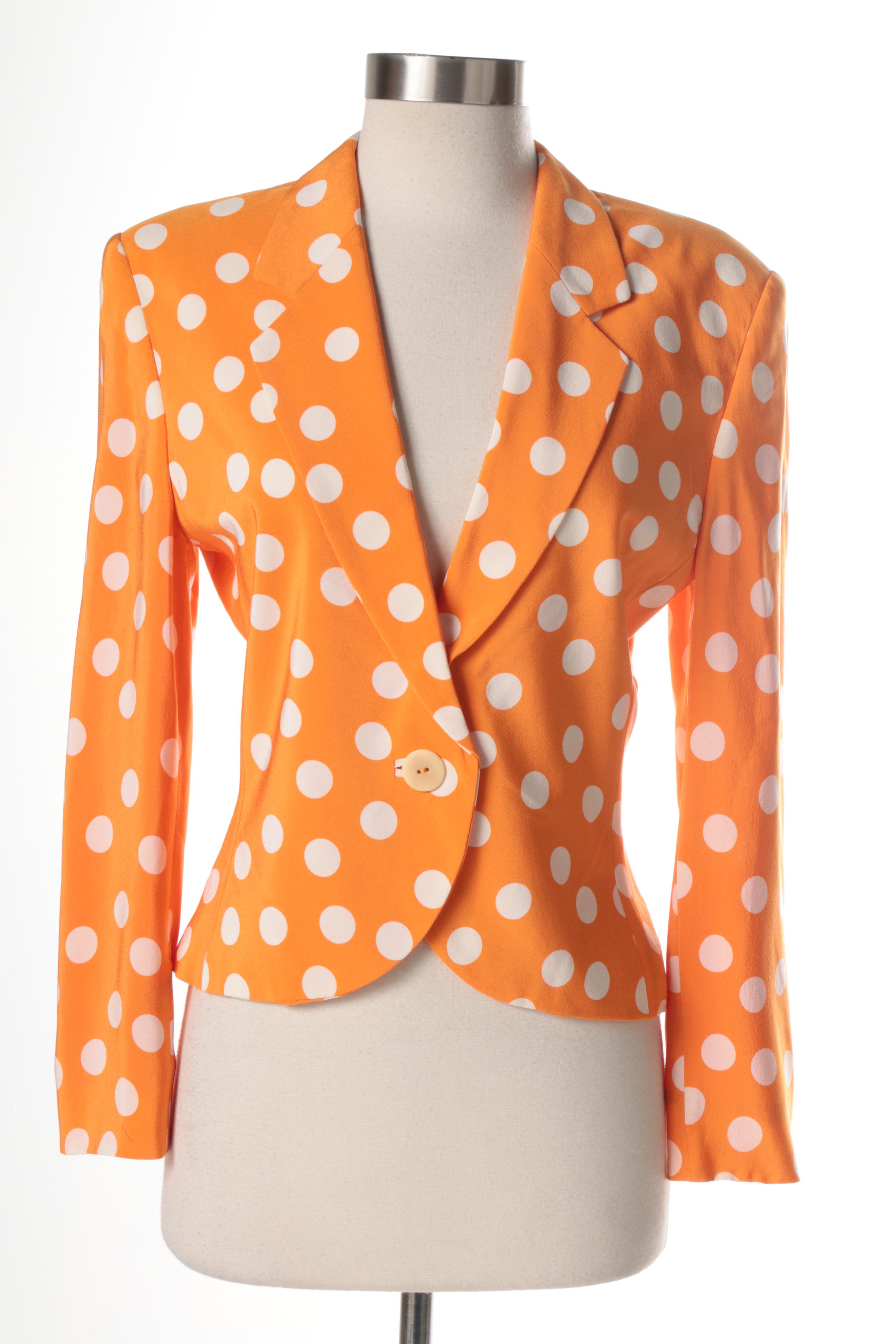 Genny Silk Polka Dot Suit