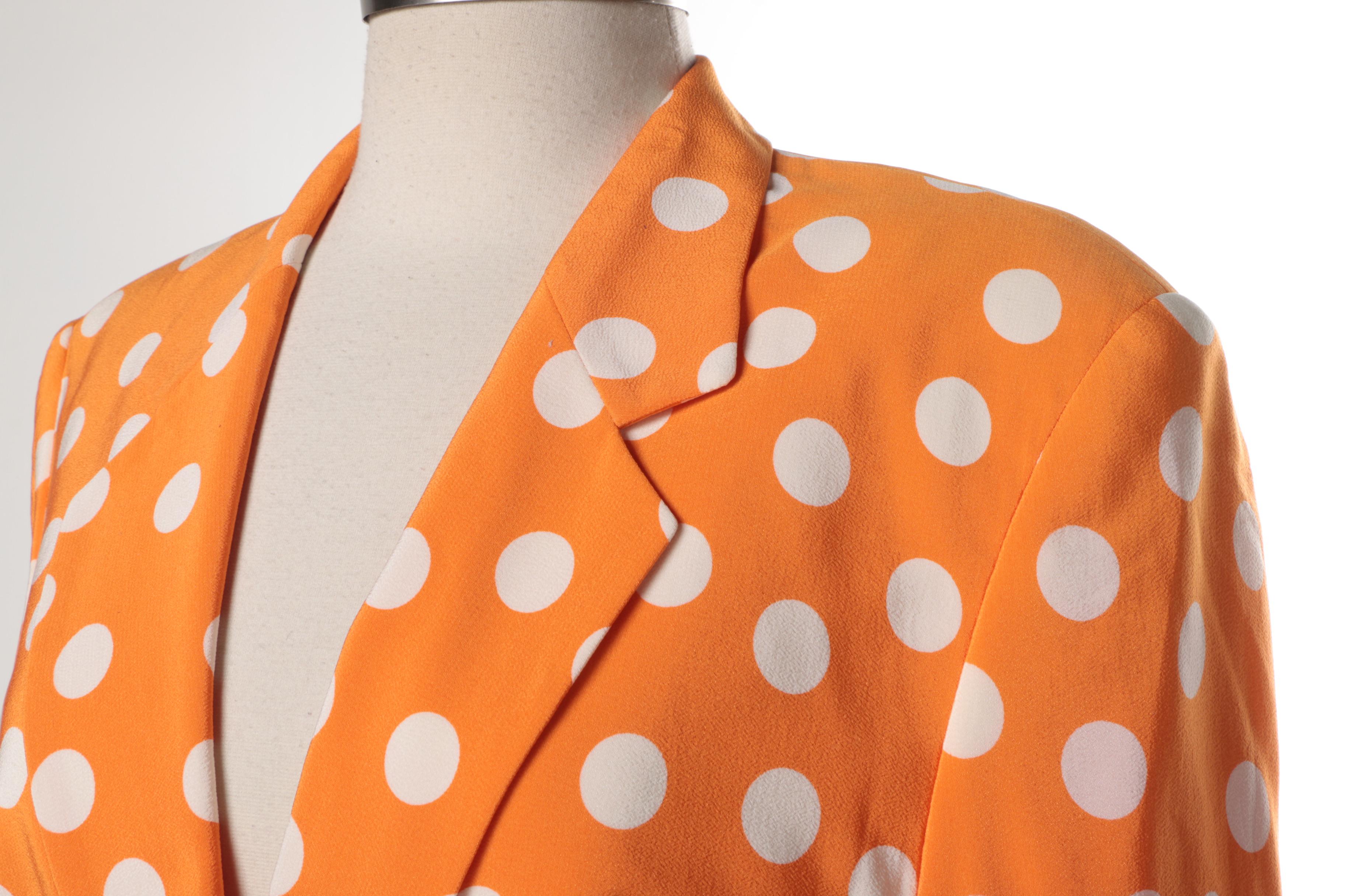 Genny Silk Polka Dot Suit