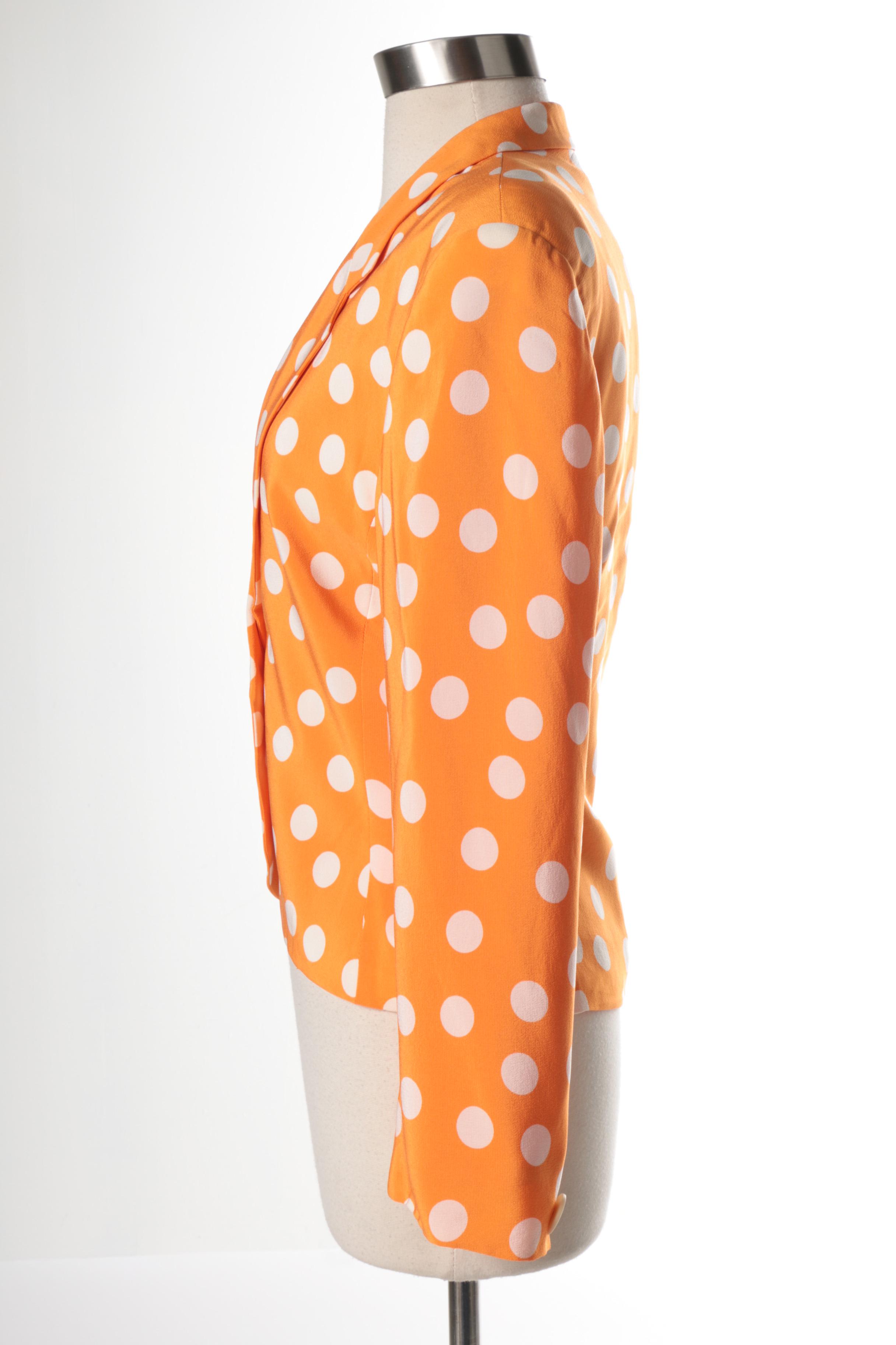 Genny Silk Polka Dot Suit