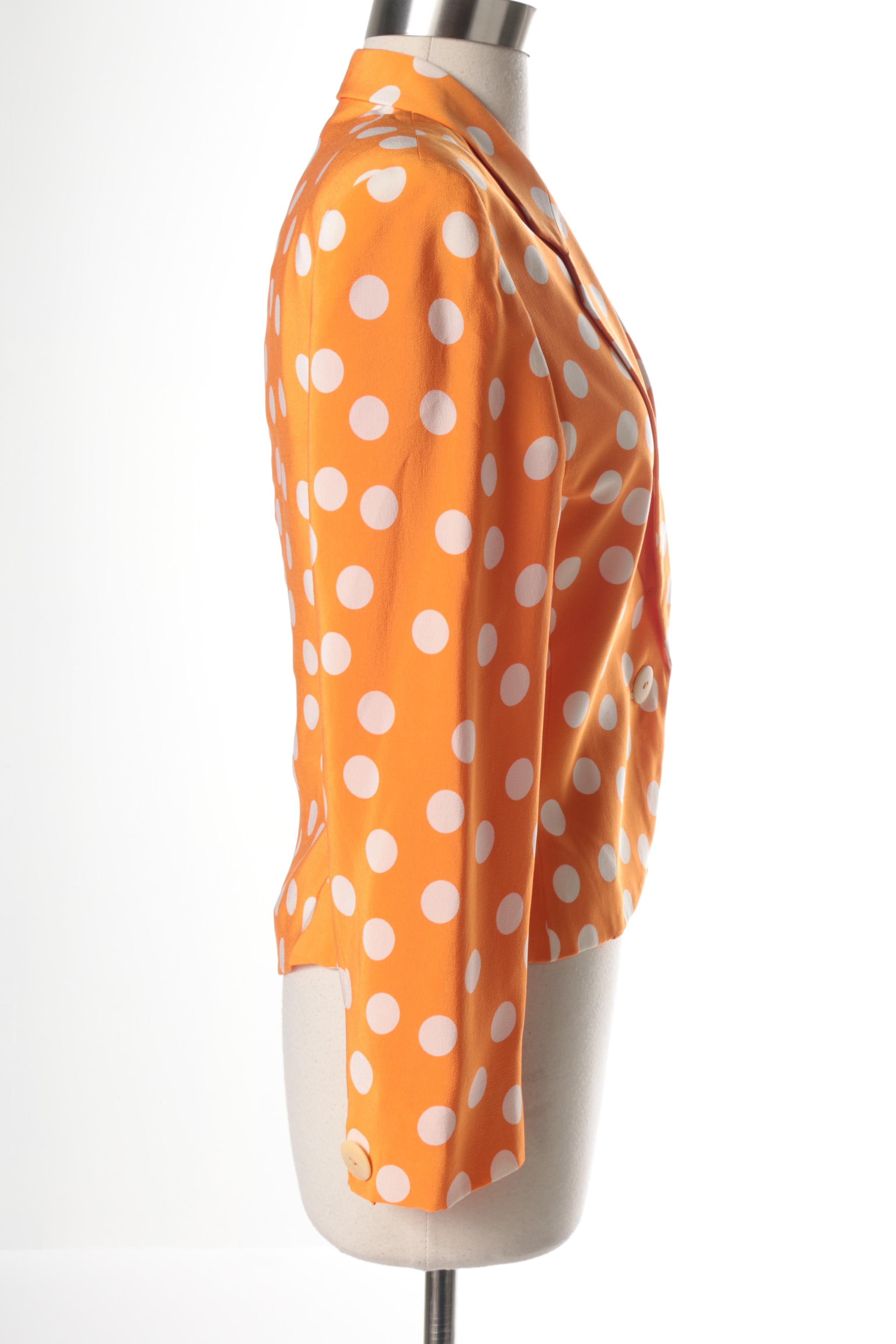 Genny Silk Polka Dot Suit