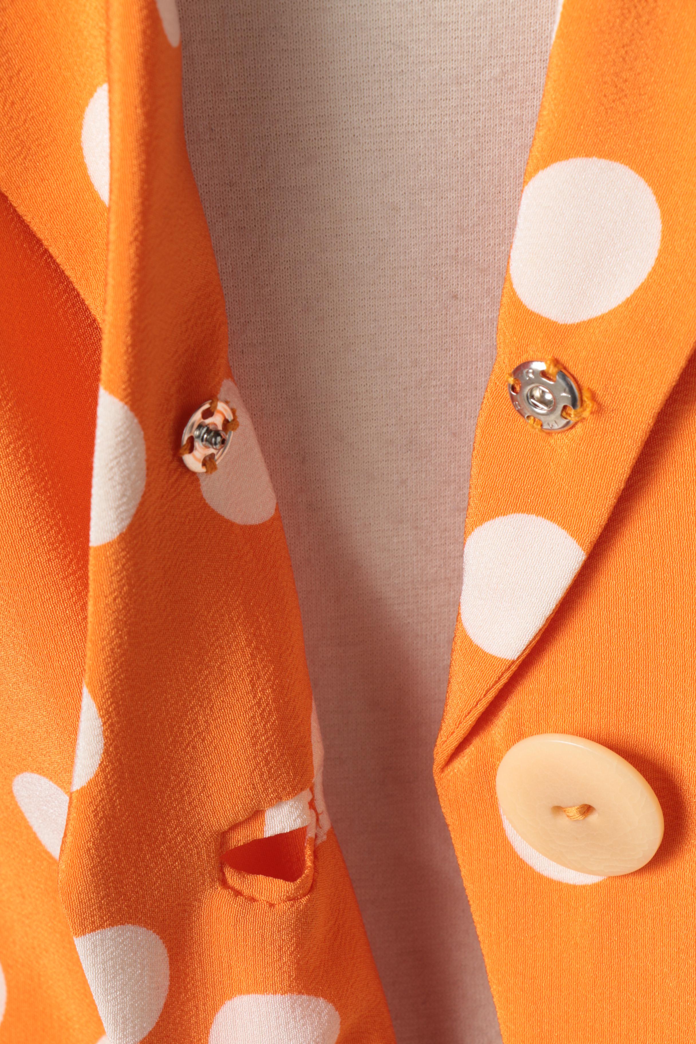 Genny Silk Polka Dot Suit