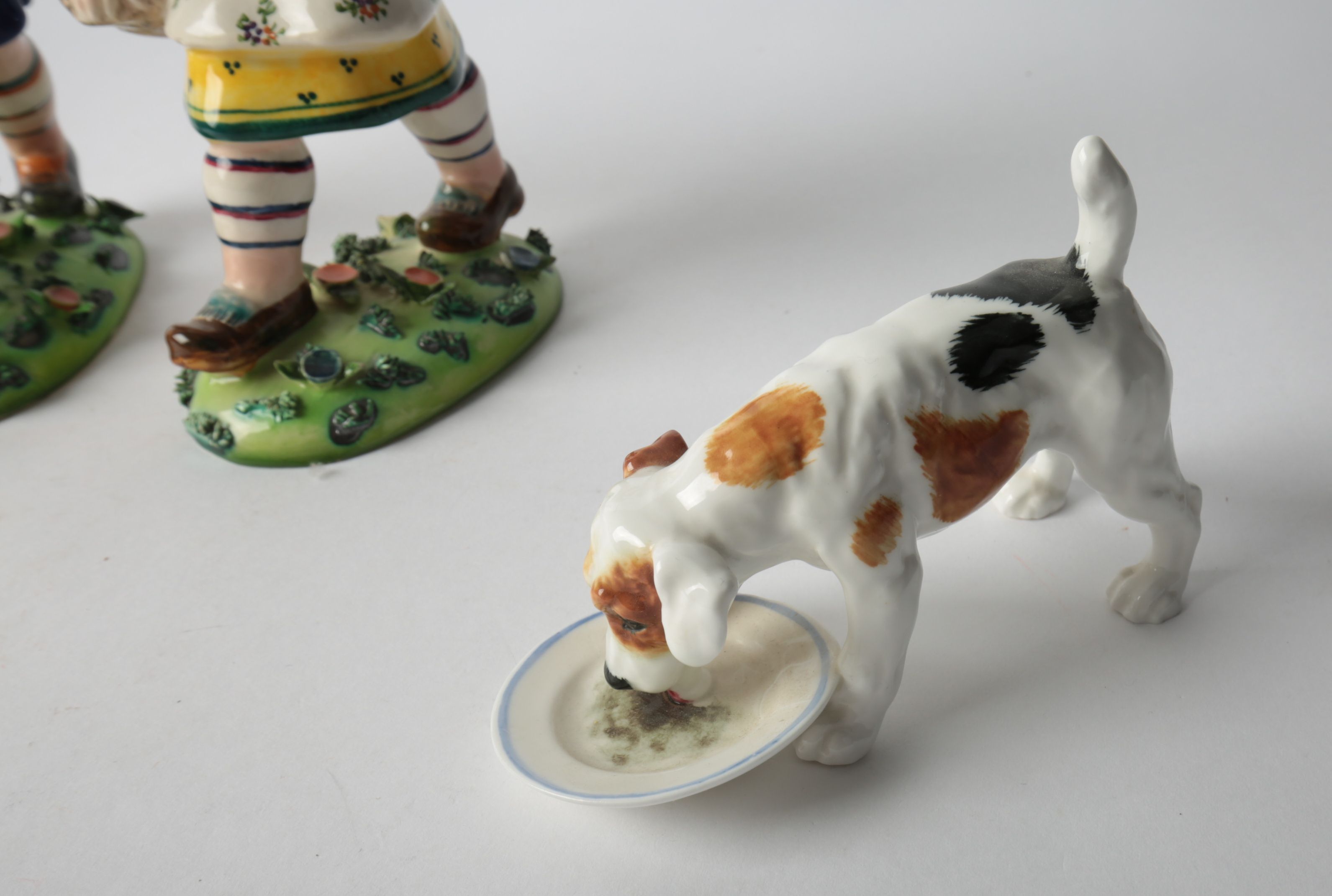 Royal Doulton "Dogs of Character" Figurine and Italian Alpine Figurines