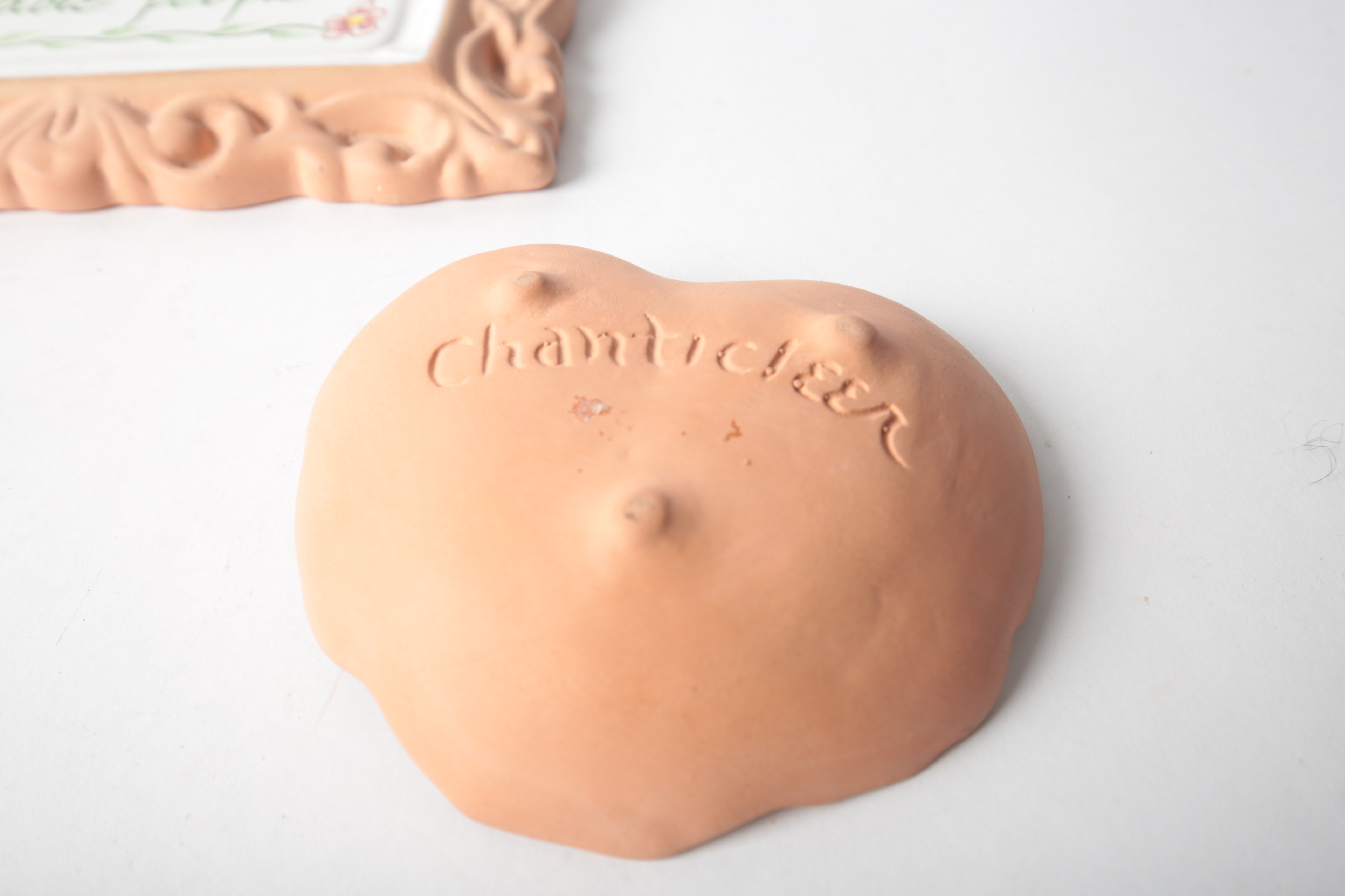 Chanticleer Terracotta Dish and Equestrian Sign