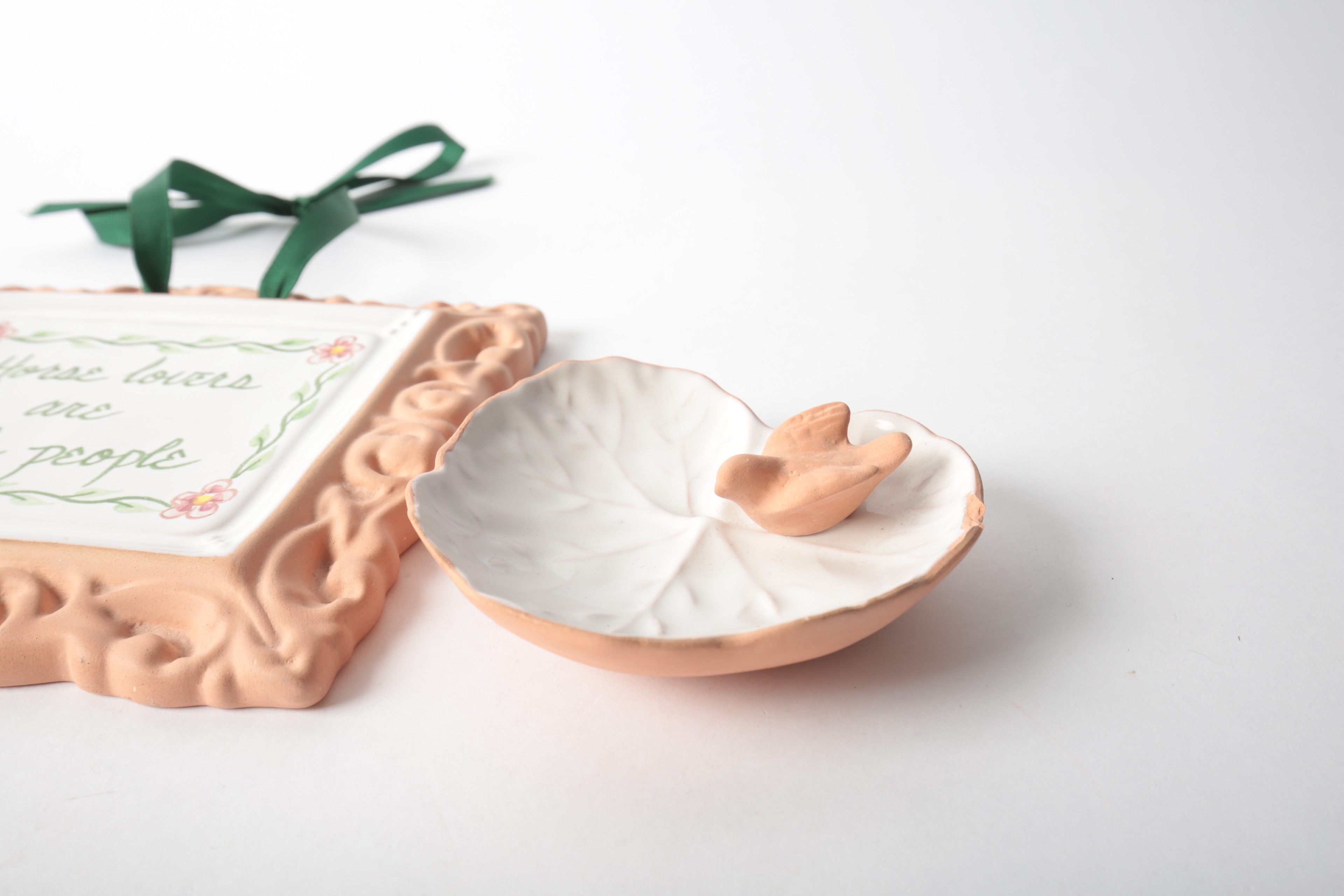 Chanticleer Terracotta Dish and Equestrian Sign