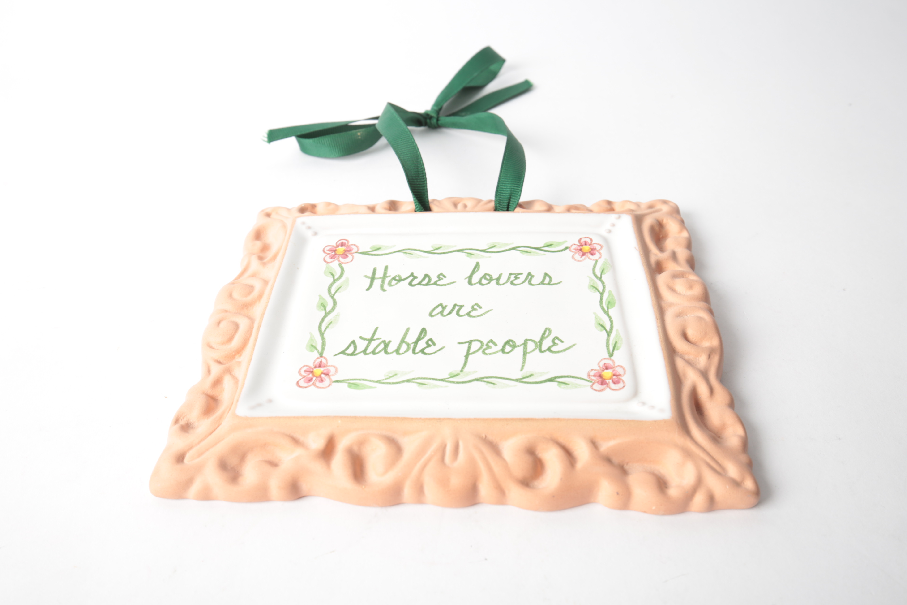 Chanticleer Terracotta Dish and Equestrian Sign