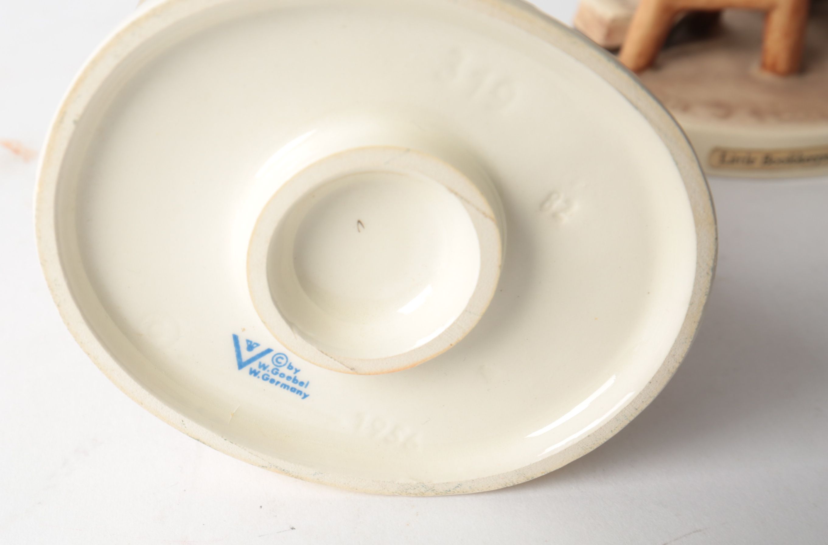 Goebel Hummel Porcelain Figurines "Doll Bath" and "Little Book Keeper"