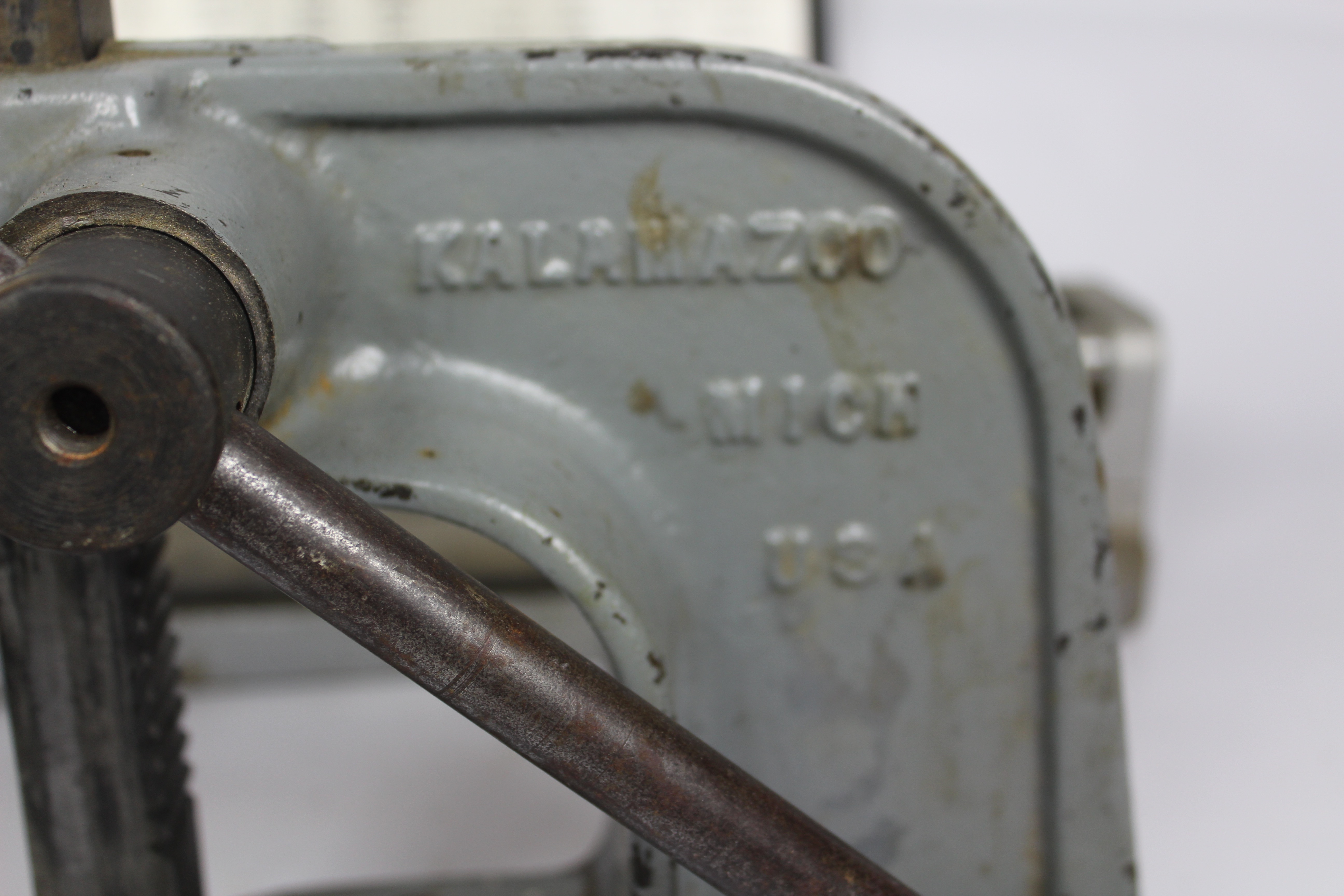 Vintage Tools Including an Arbor Press and Tile Cutter