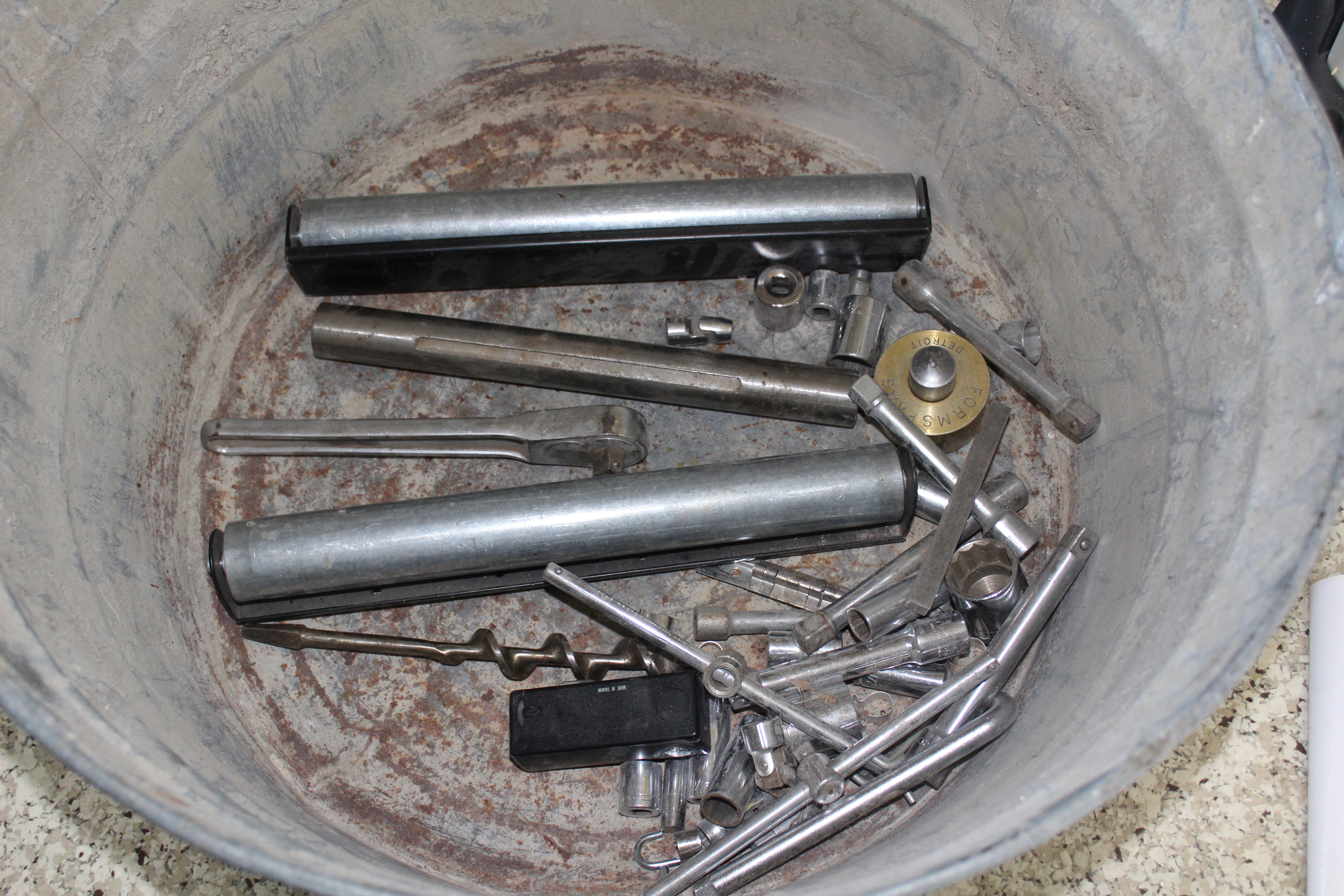 Vintage Tools Including an Arbor Press and Tile Cutter