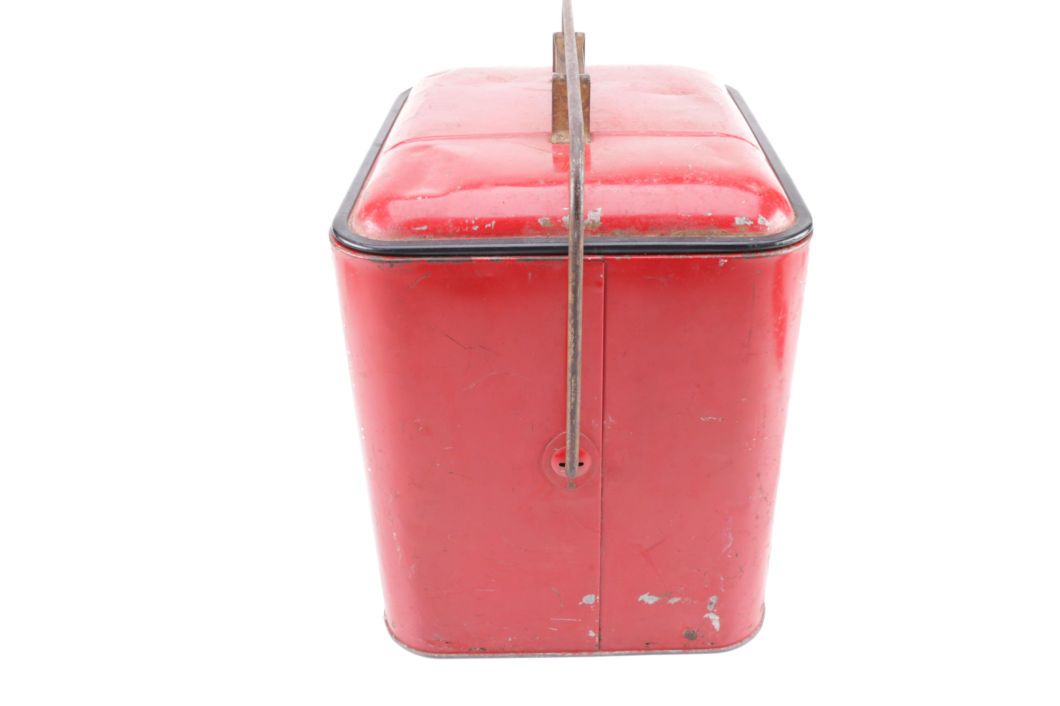 Vintage Red "Pleasure Chest" Cooler