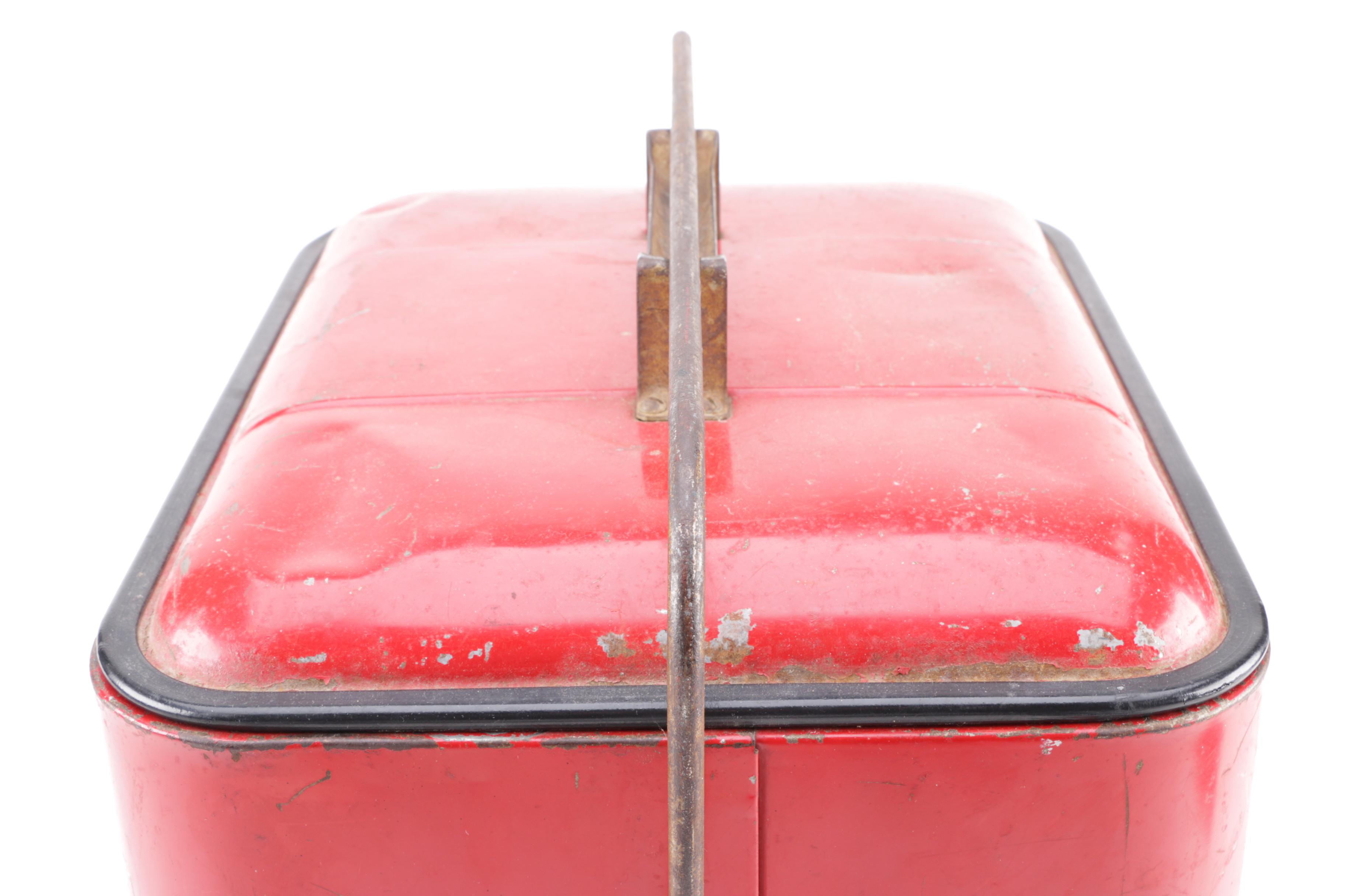 Vintage Red "Pleasure Chest" Cooler