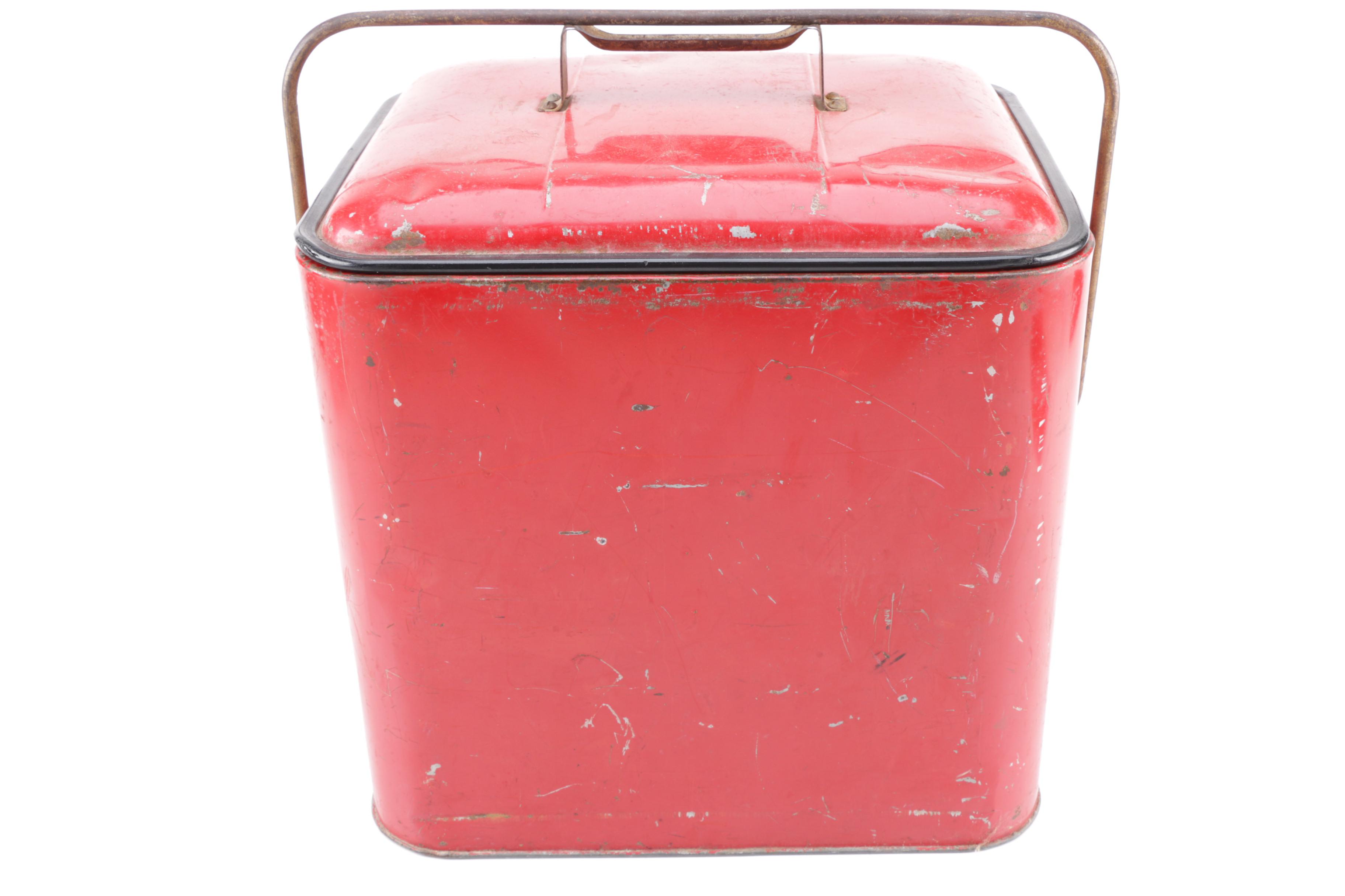 Vintage Red "Pleasure Chest" Cooler