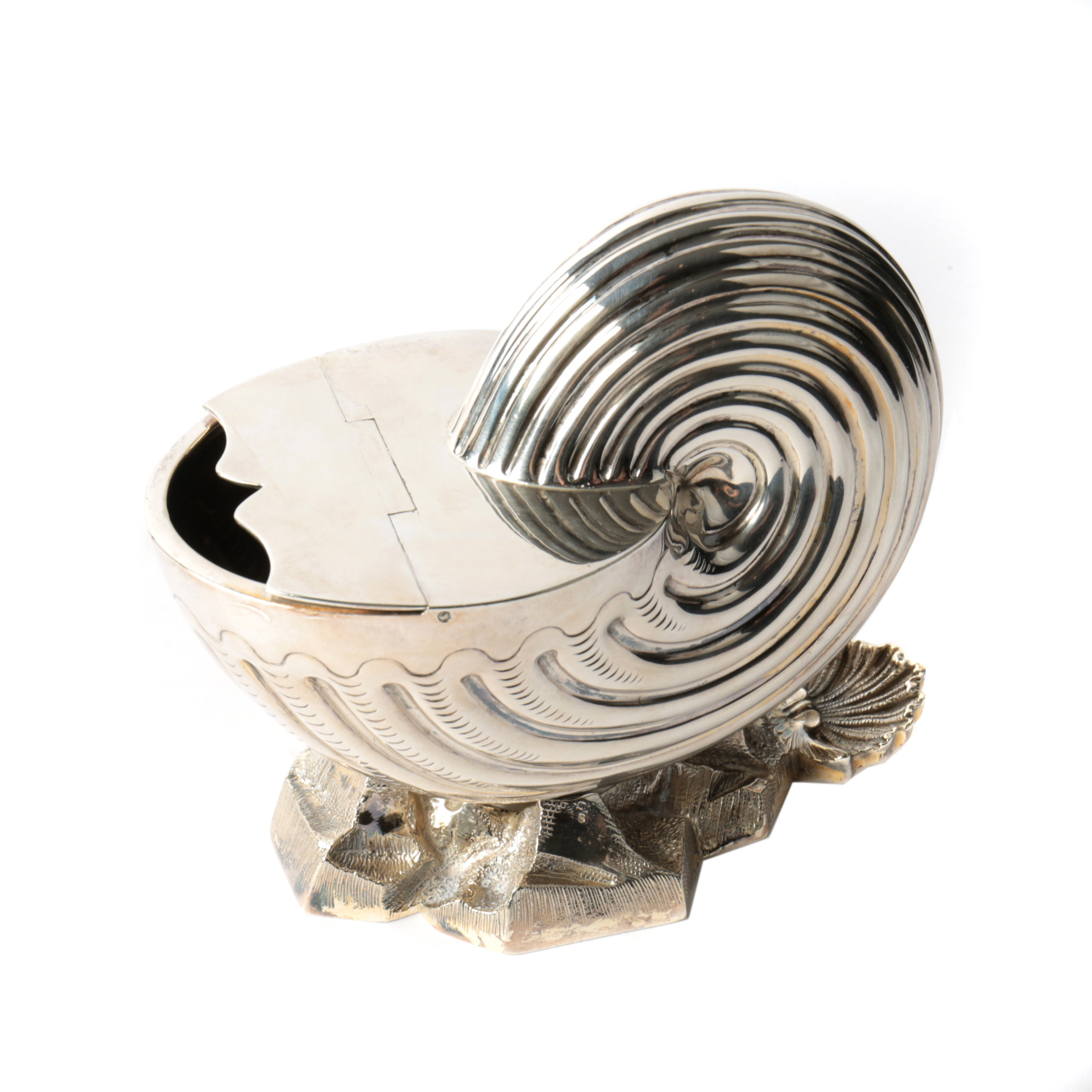 Sterling Silver Shell Condiment Dish