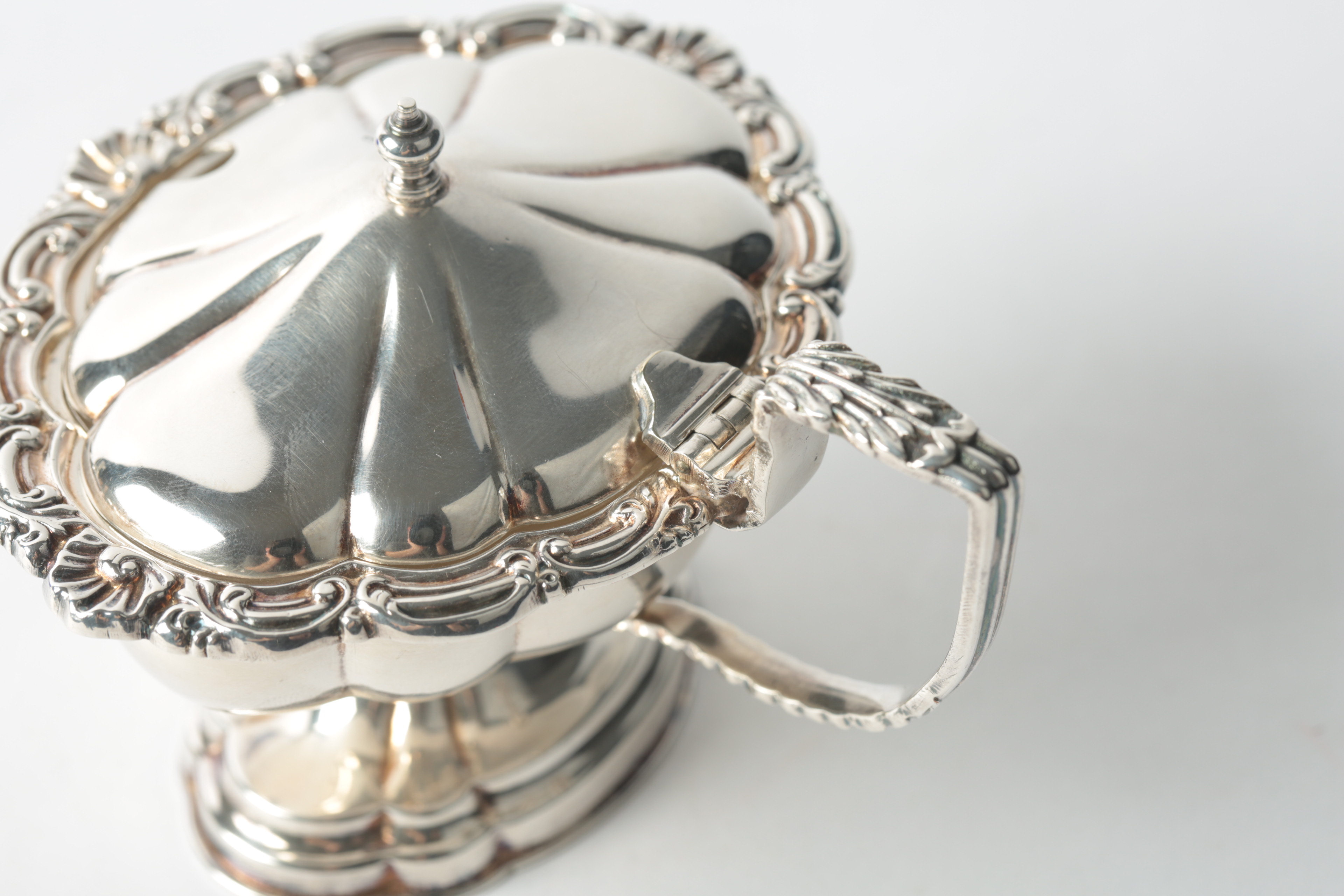 Israel Freeman & Son English Silver Plated Mustard Pot