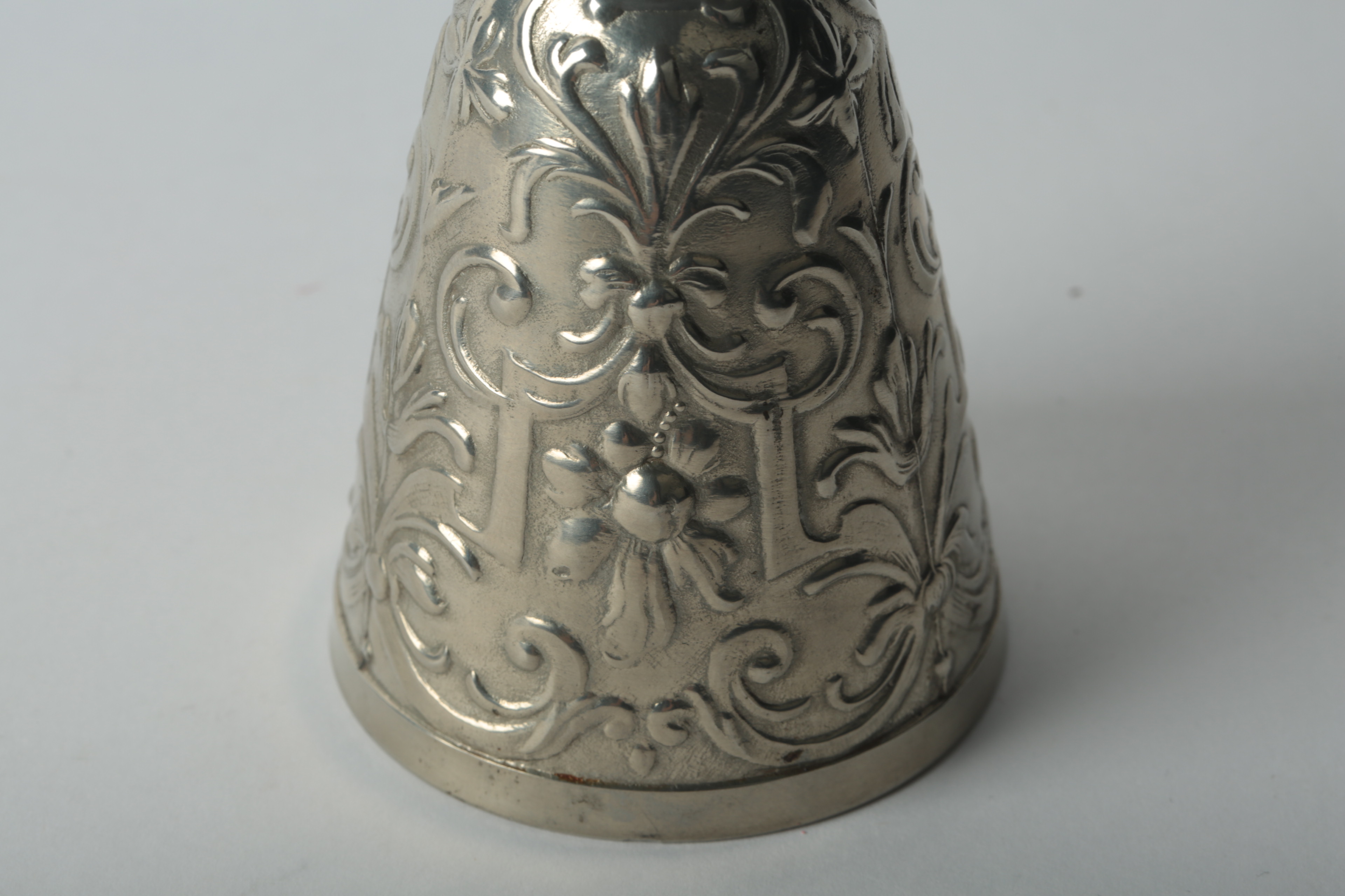German Pewter Figural Wedding Cup