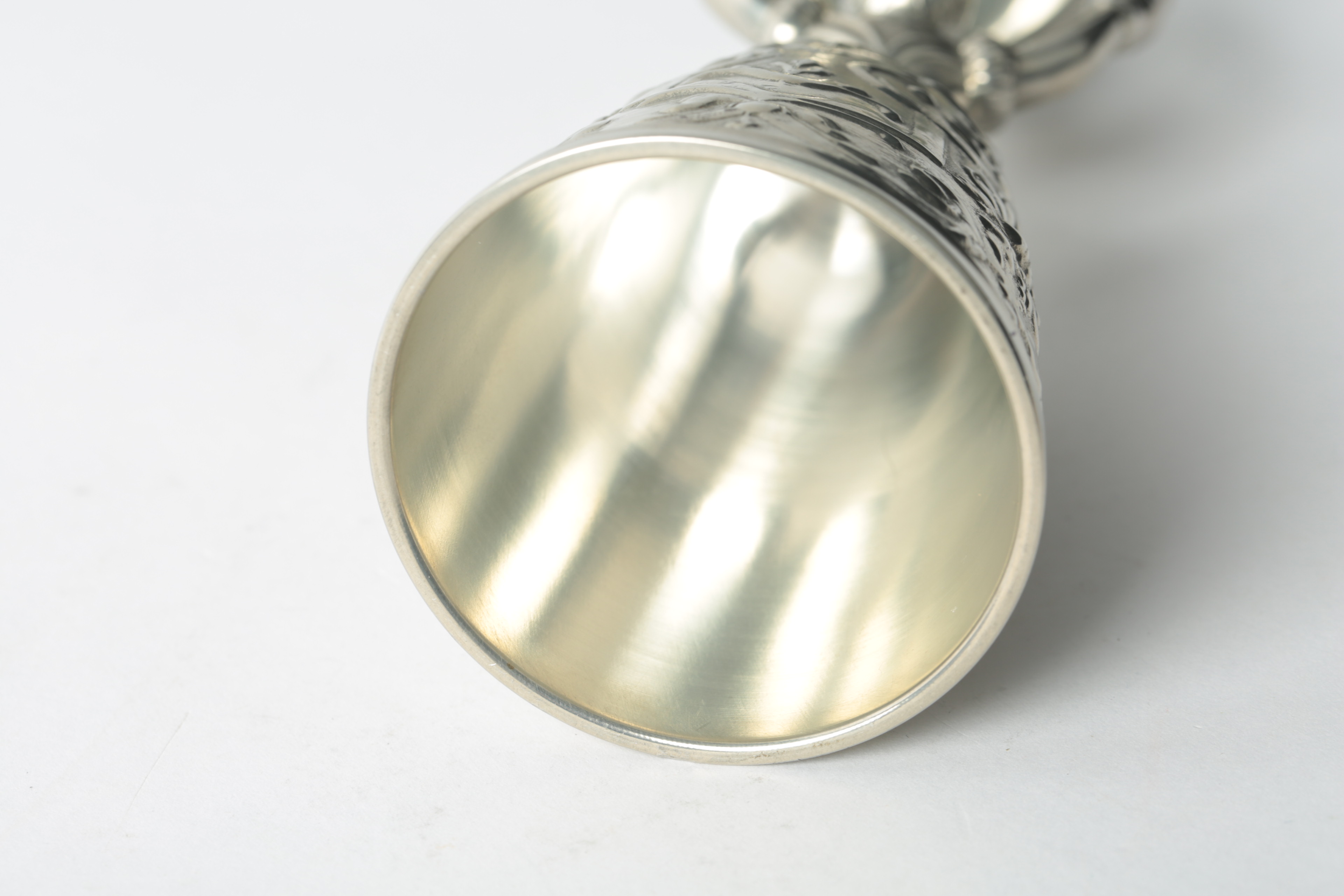 German Pewter Figural Wedding Cup