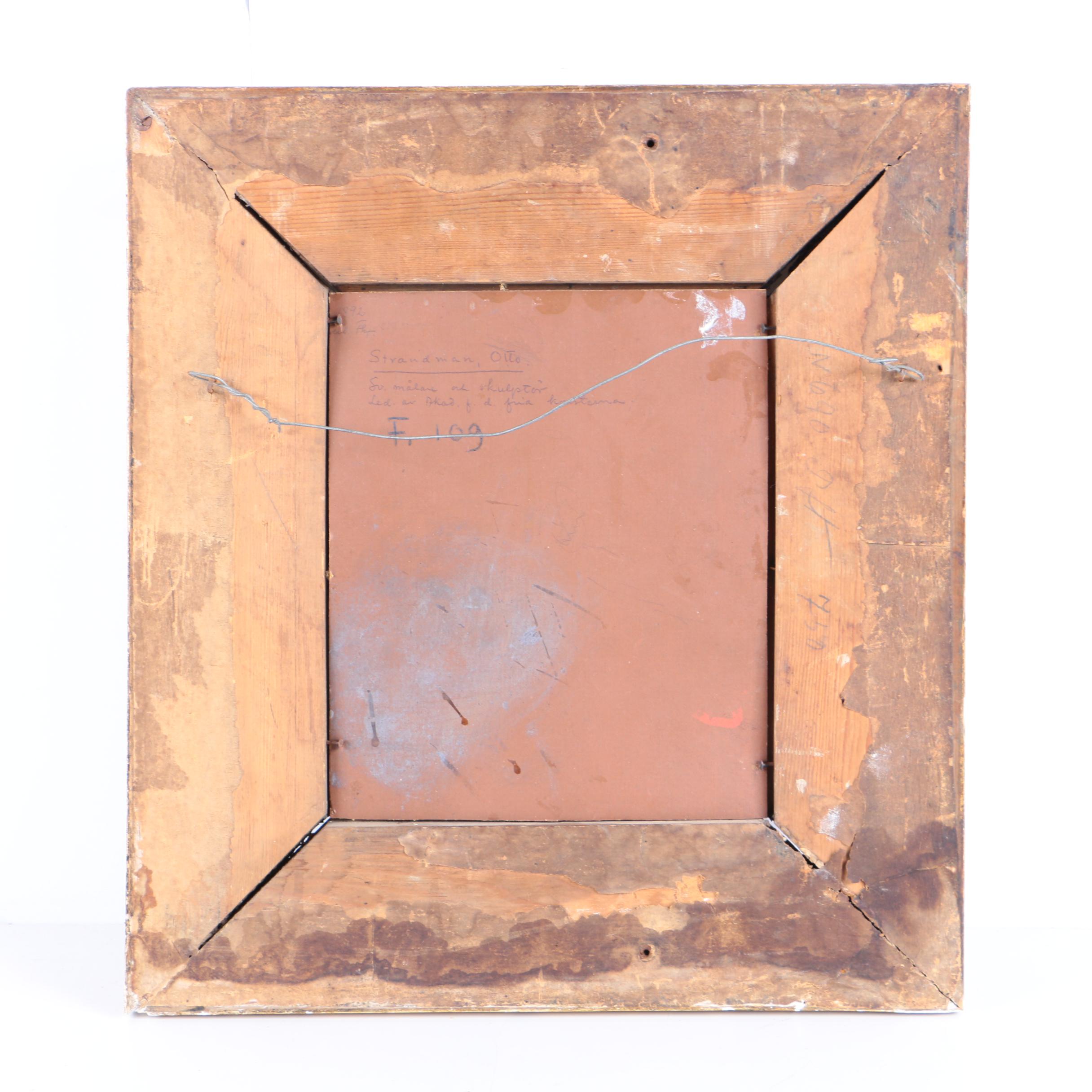 Attributed to Otto Strandman Oil Painting of a Woman