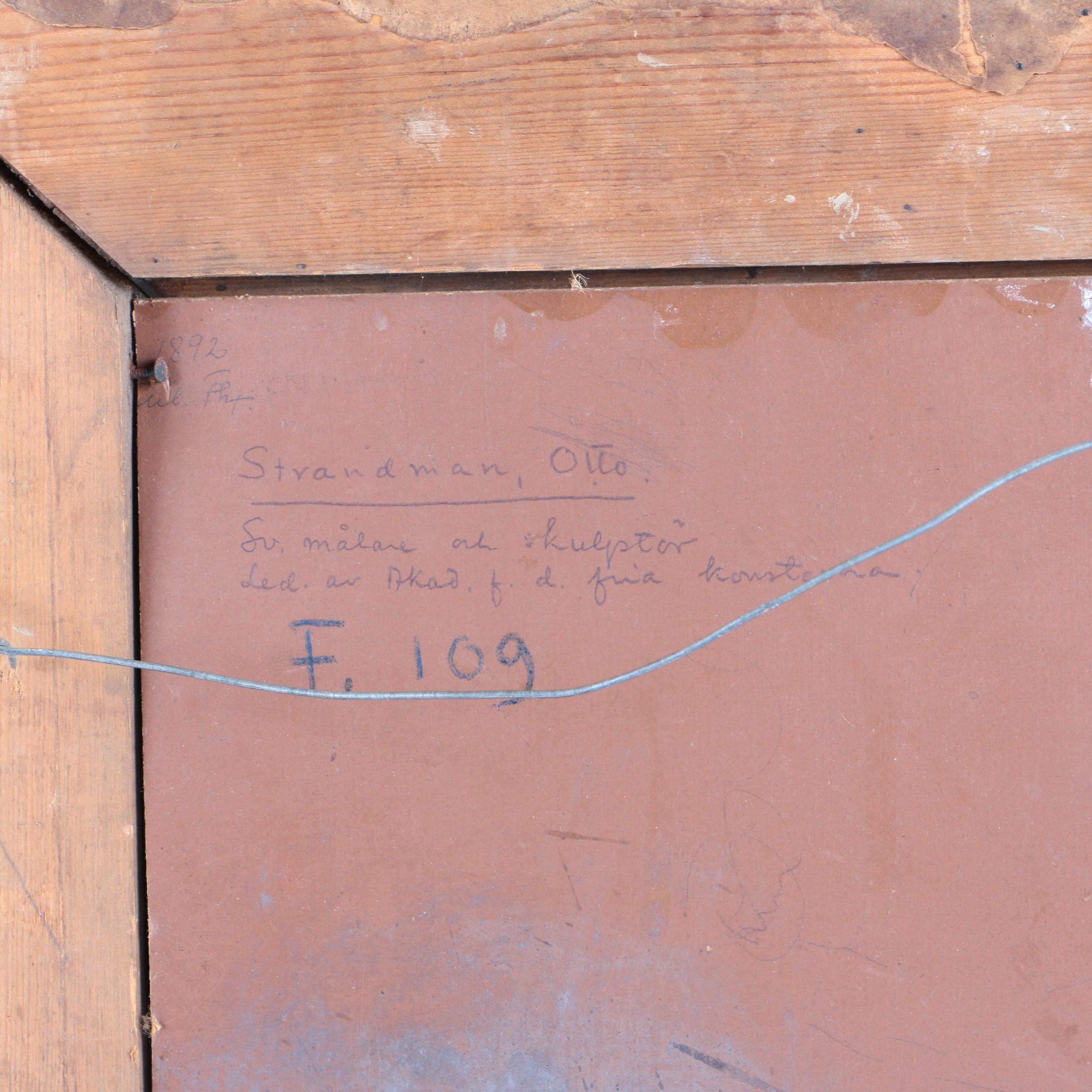 Attributed to Otto Strandman Oil Painting of a Woman