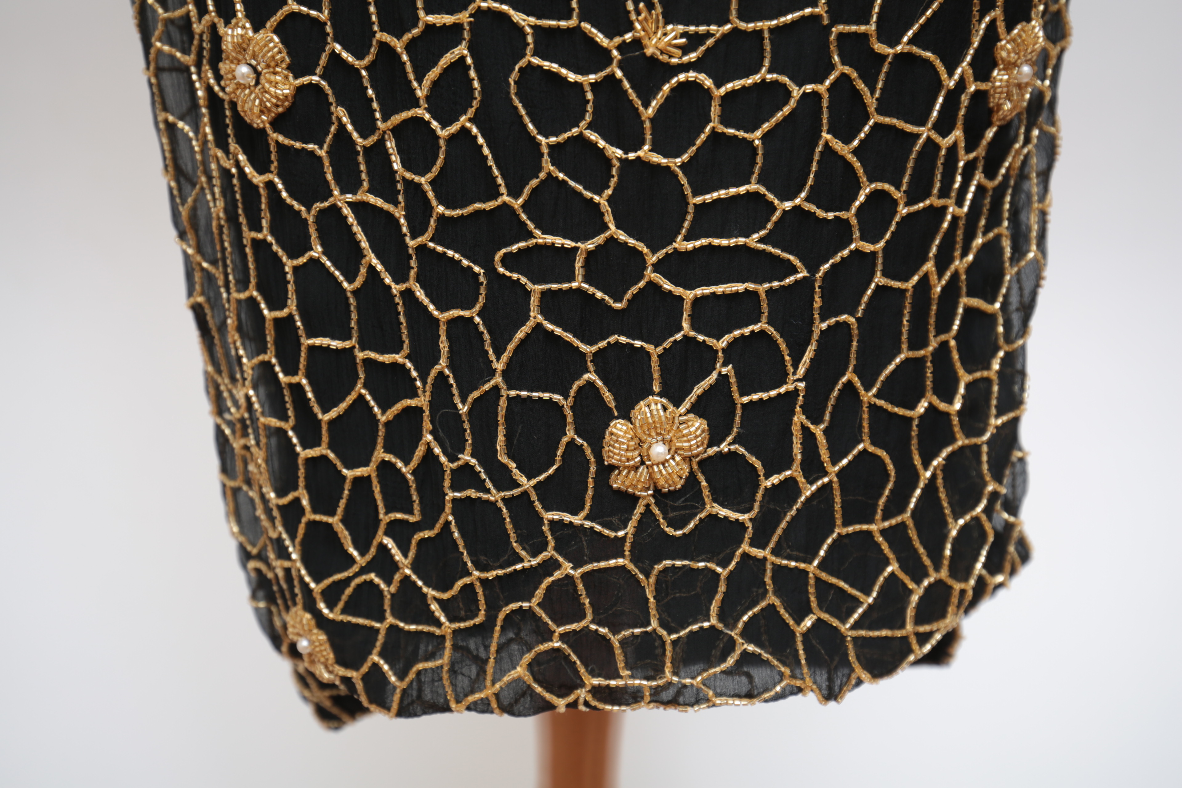 Vintage Judith Ann Collection for Neiman Marcus Beaded Silk Dress